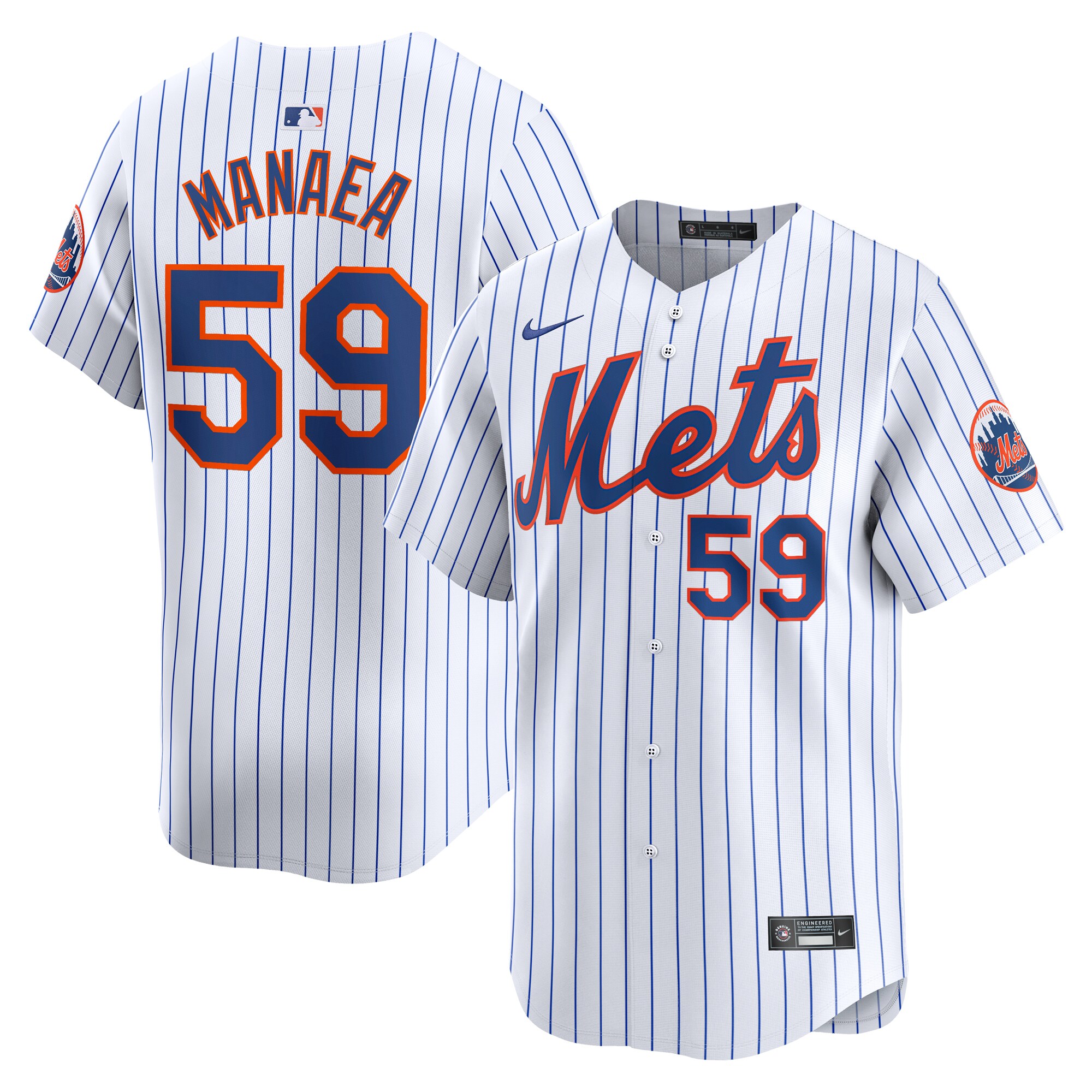 Sean Manaea New York Mets  Home Limited Player Jersey White