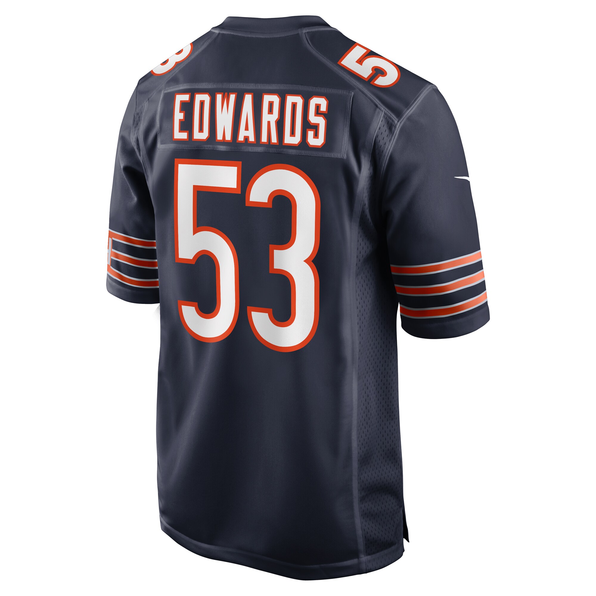 TJ Edwards Chicago Bears  Game Player Jersey - Navy