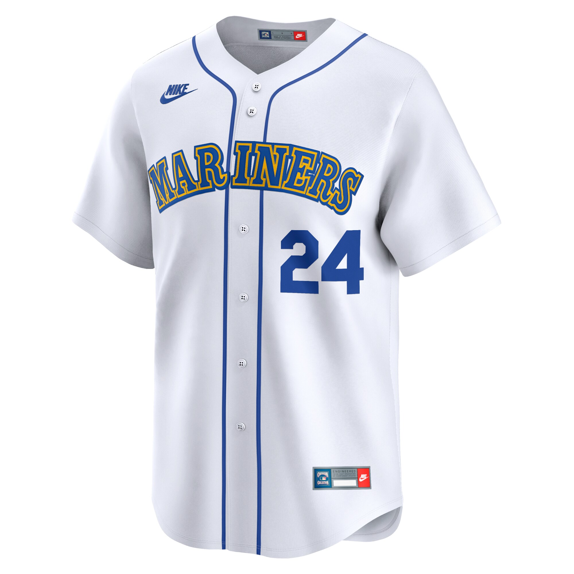 Ken Griffey Jr. Seattle Mariners Throwback Cooperstown Limited Jersey - White
