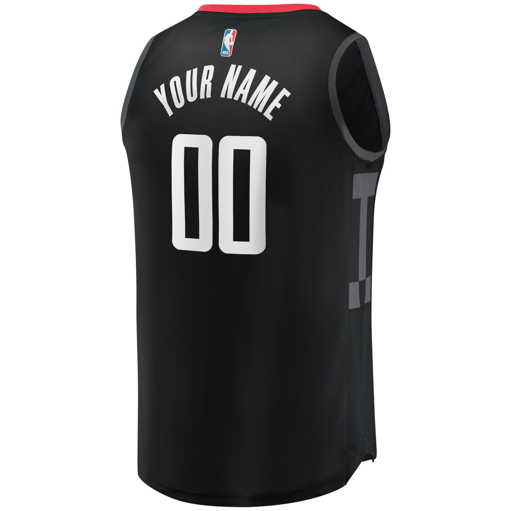 Houston Rockets Fanatics Youth Fast Break Custom Replica Jersey - Statement Edition - Black
