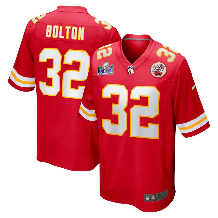 Nick Bolton 32 Kansas City Chiefs Super Bowl LVIII Patch Fashion Game Jersey - Red