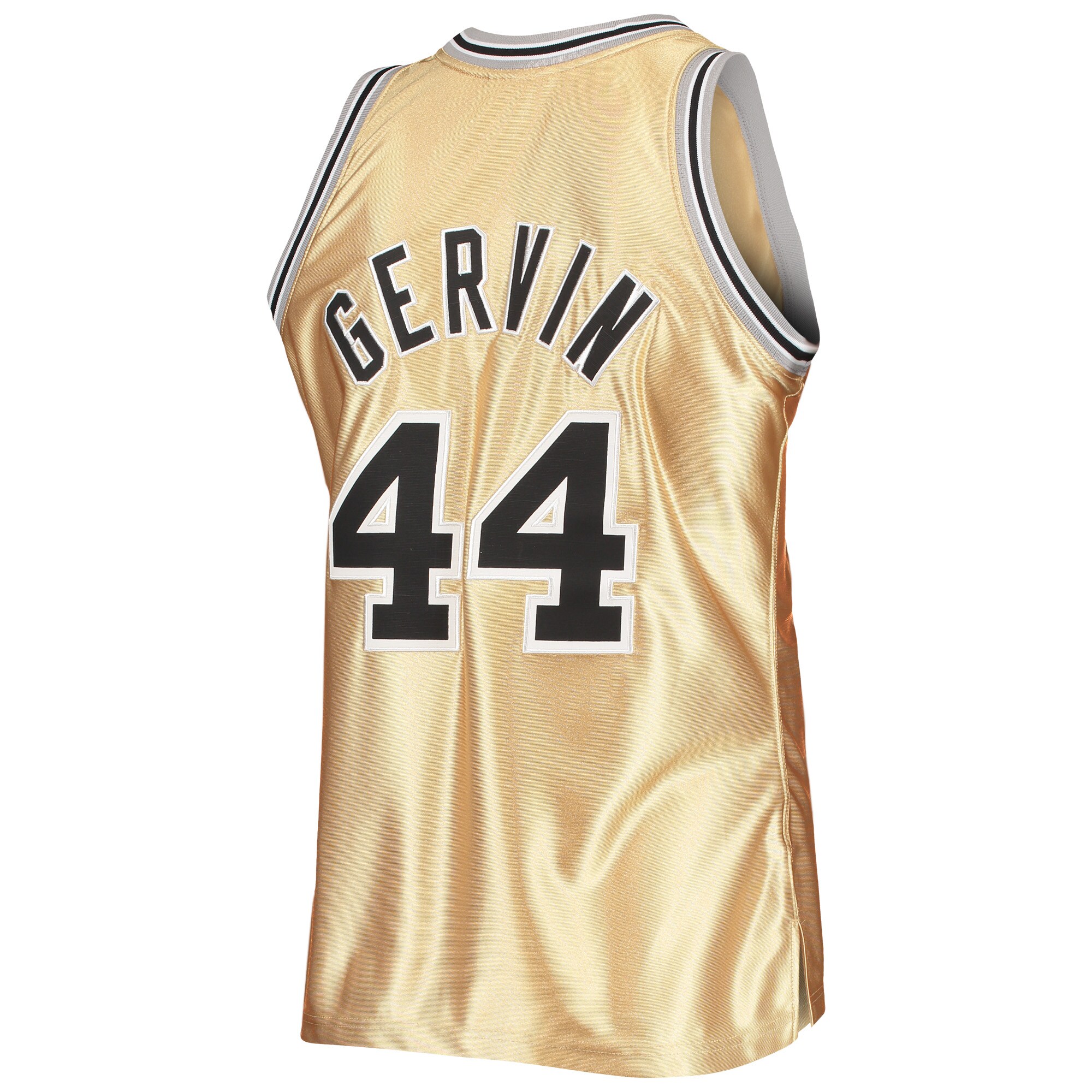 George Gervin San Antonio Spurs Mitchell & Ness 75th Anniversary 1977\/78 Hardwood Classics Swingman Jersey - Gold