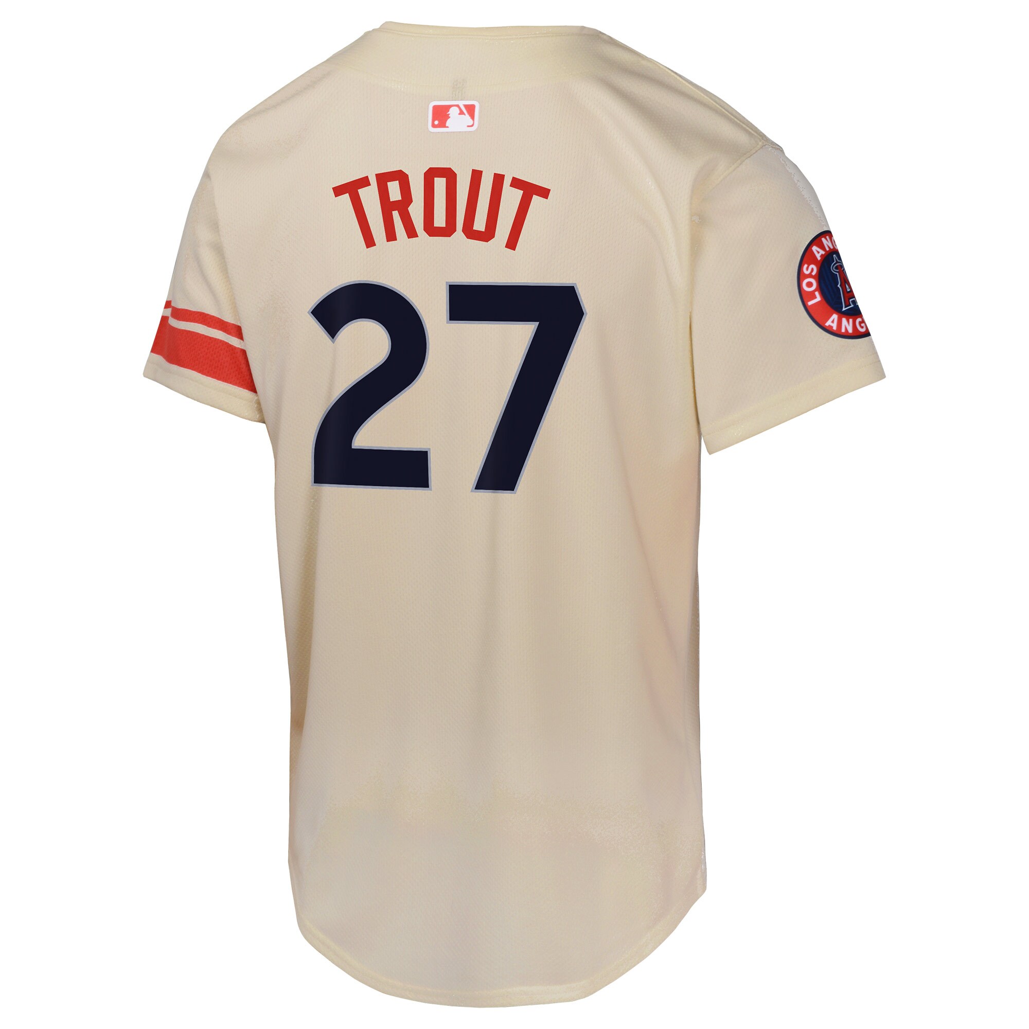 Mike Trout Los Angeles Angels  Youth City Connect Limited Player Jersey - Cream