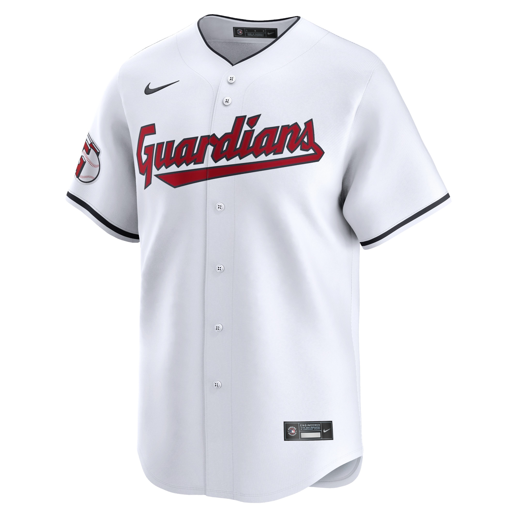 Cleveland Guardians  Youth Home Limited Jersey - White