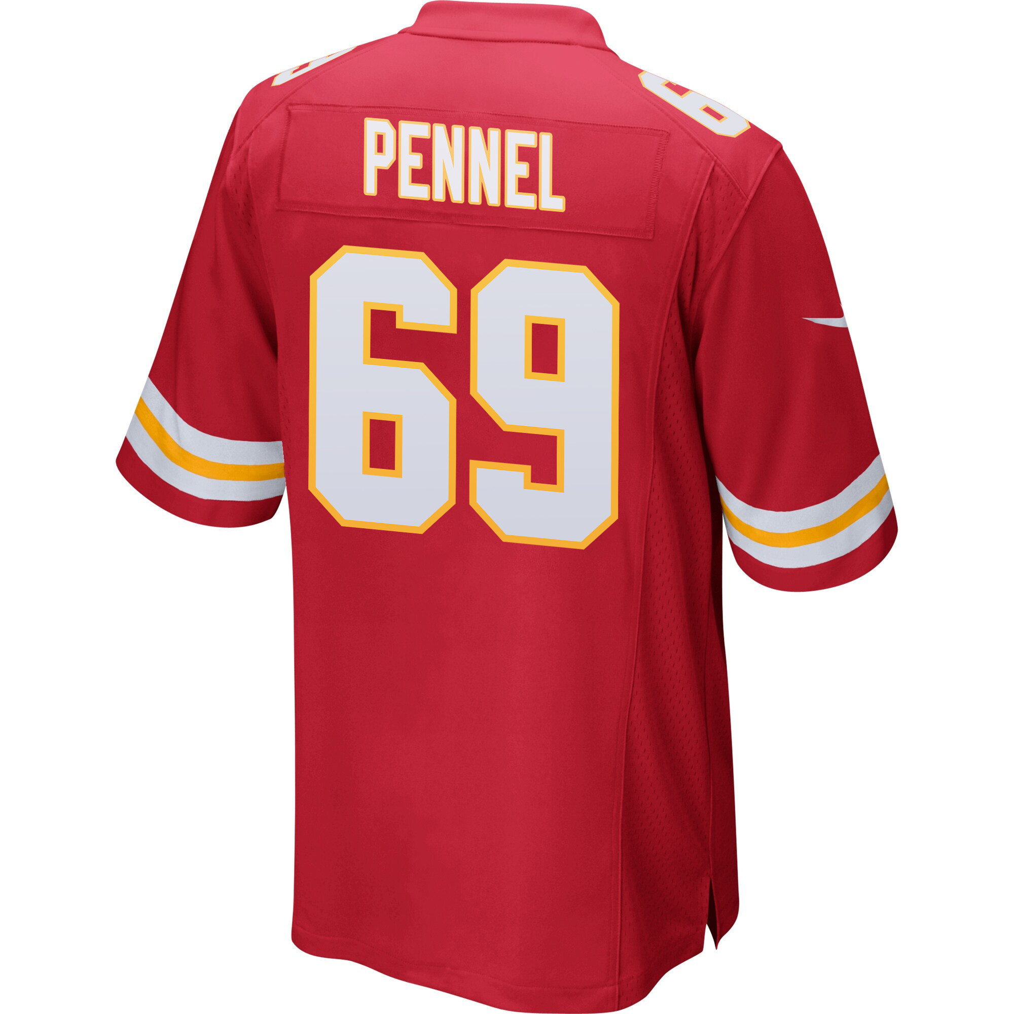 Mike Pennel 69 Kansas City Chiefs Super Bowl LVIII Patch Game Men Jersey - Red