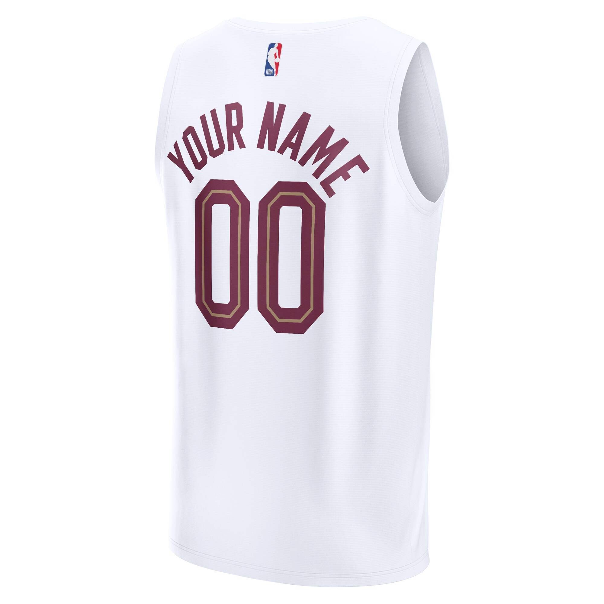 Cleveland Cavaliers Fanatics Youth Fast Break Replica Custom Jersey - Association Edition - White
