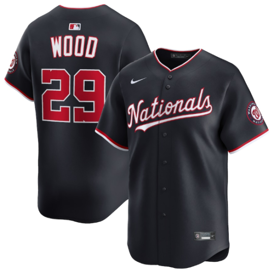 Washington Nationals James Wood Navy Alternate Limited Player Jersey