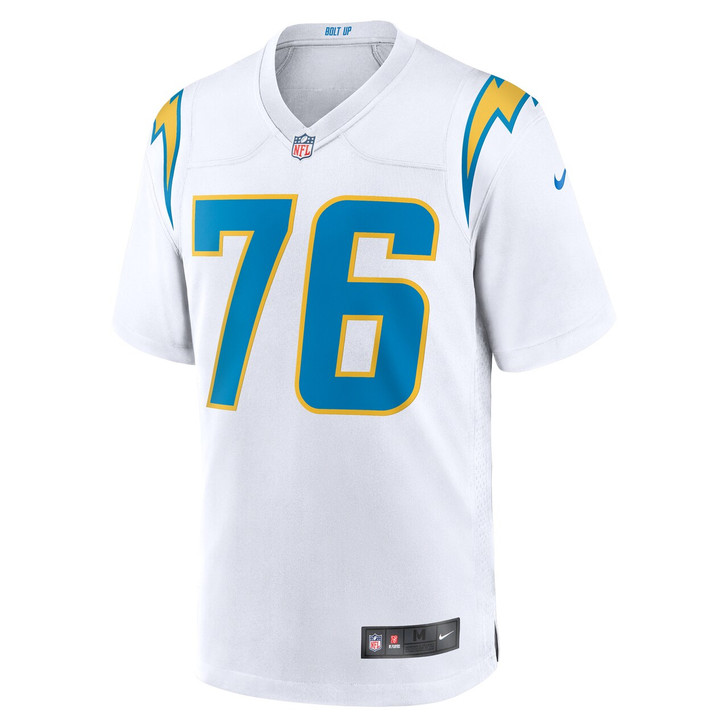 Joe Alt Los Angeles Chargers 2024 First Round Pick Player Game Jersey - White