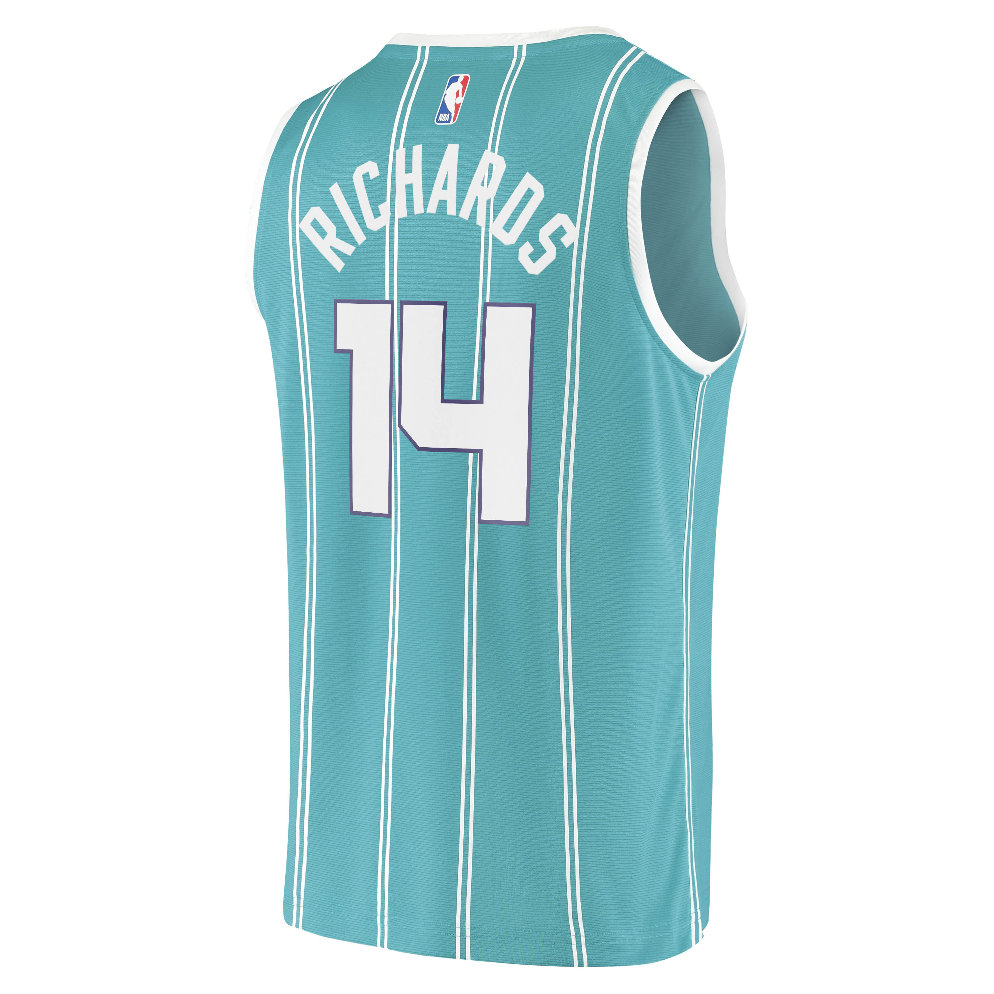 Nick Richards Charlotte Hornets Fanatics Youth 2020\/21 Fast Break Replica Jersey - Icon Edition - Teal