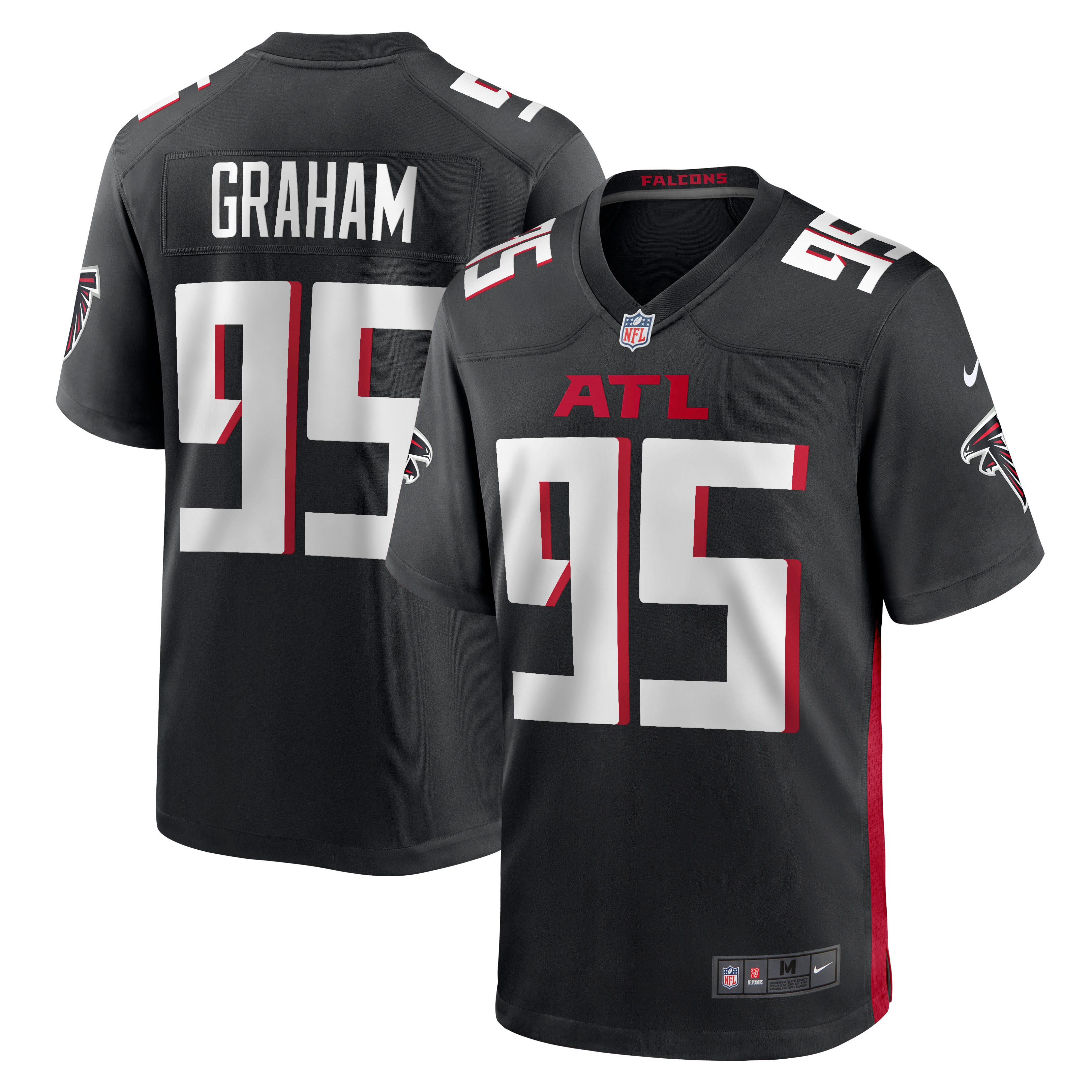 Ta'Quon Graham Atlanta Falcons  Game Jersey - Black