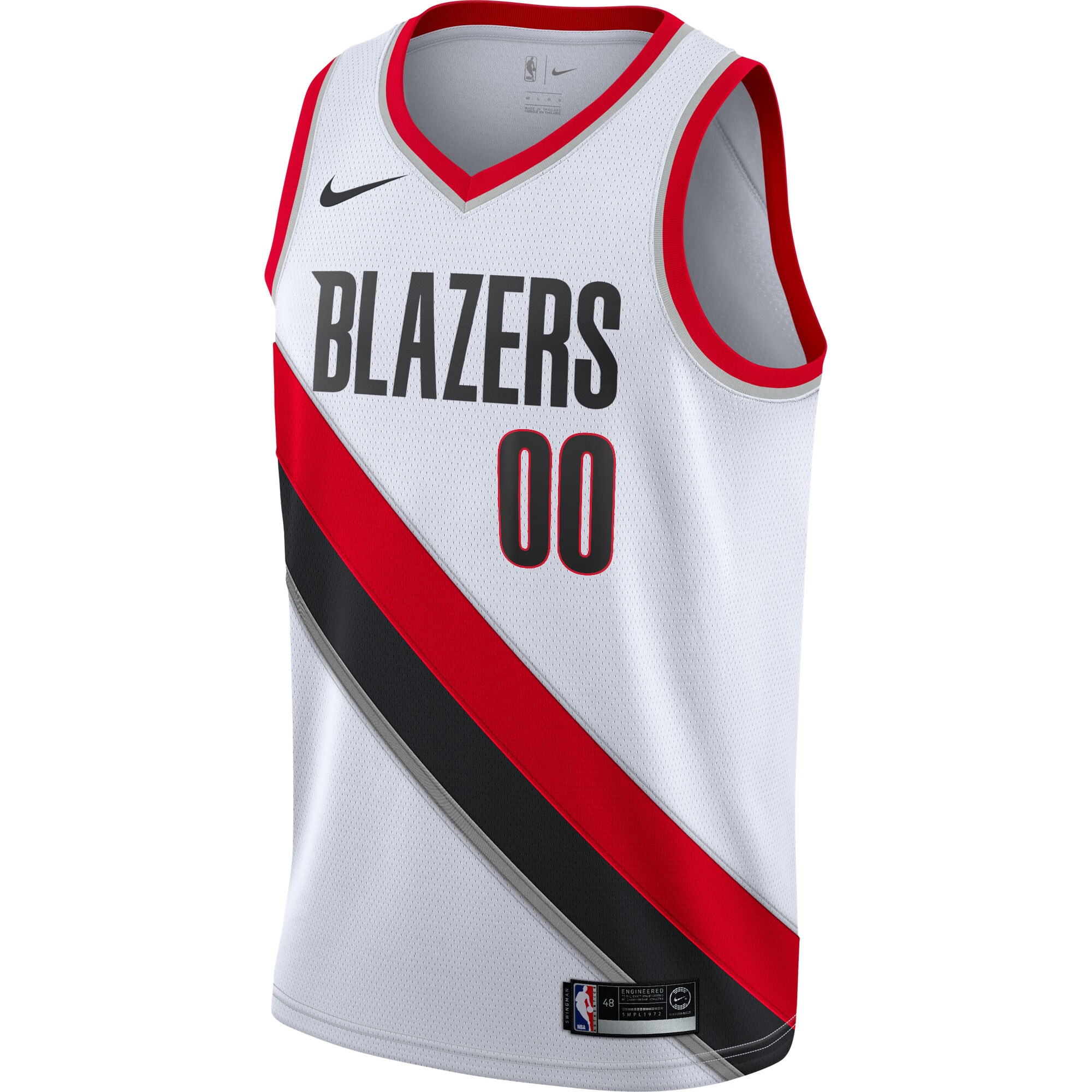 Portland Trail Blazers 2020\/21 Swingman Custom Jersey - Association Edition - White