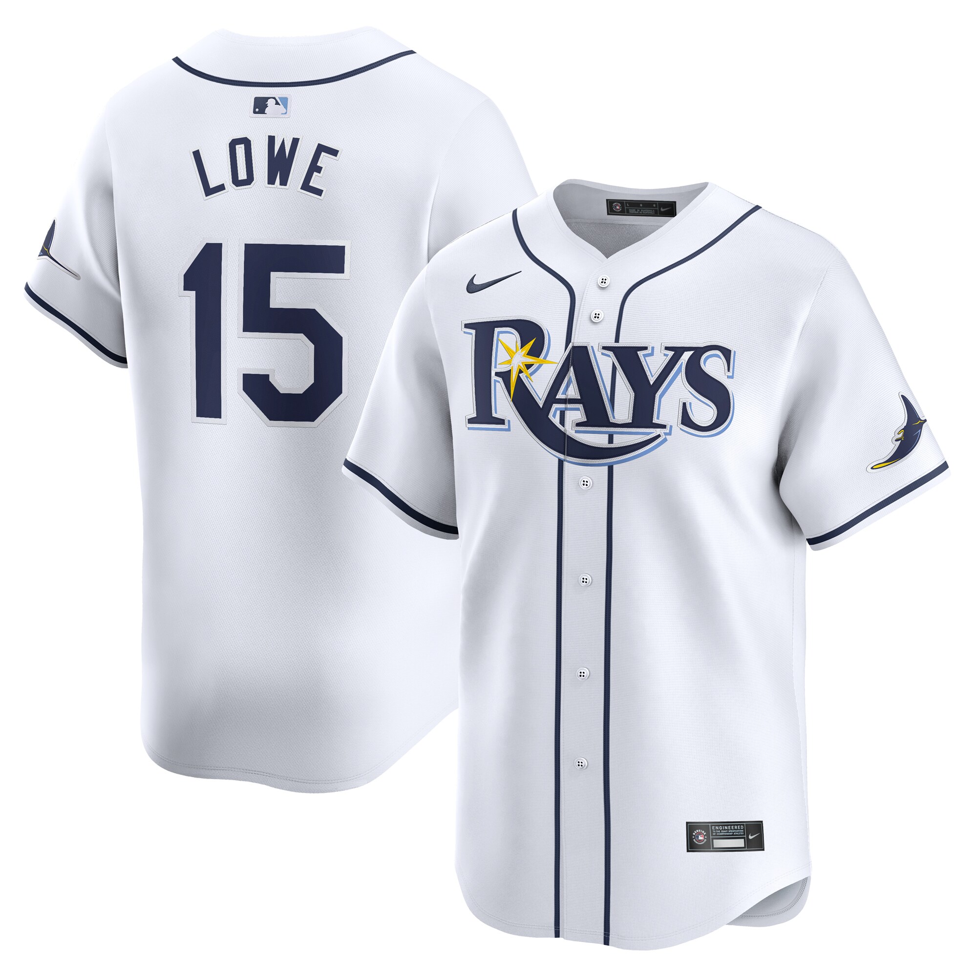 Josh Lowe Tampa Bay Rays  Home Limited Player Jersey - White