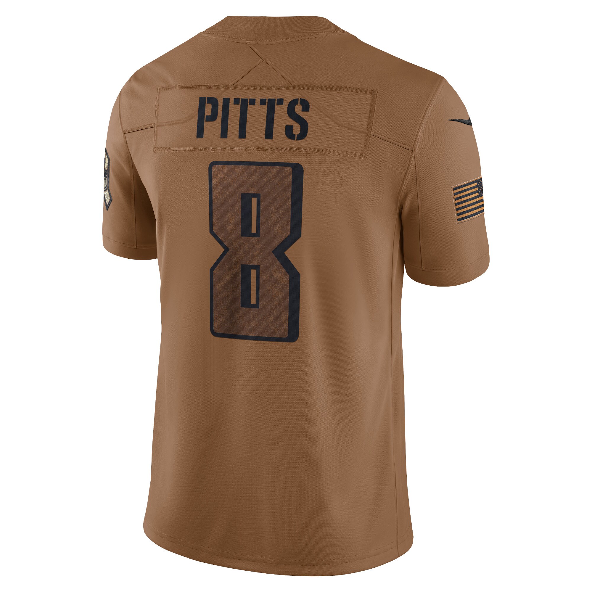 Kyle Pitts Atlanta Falcons  2023 Salute To Service Limited Jersey - Brown