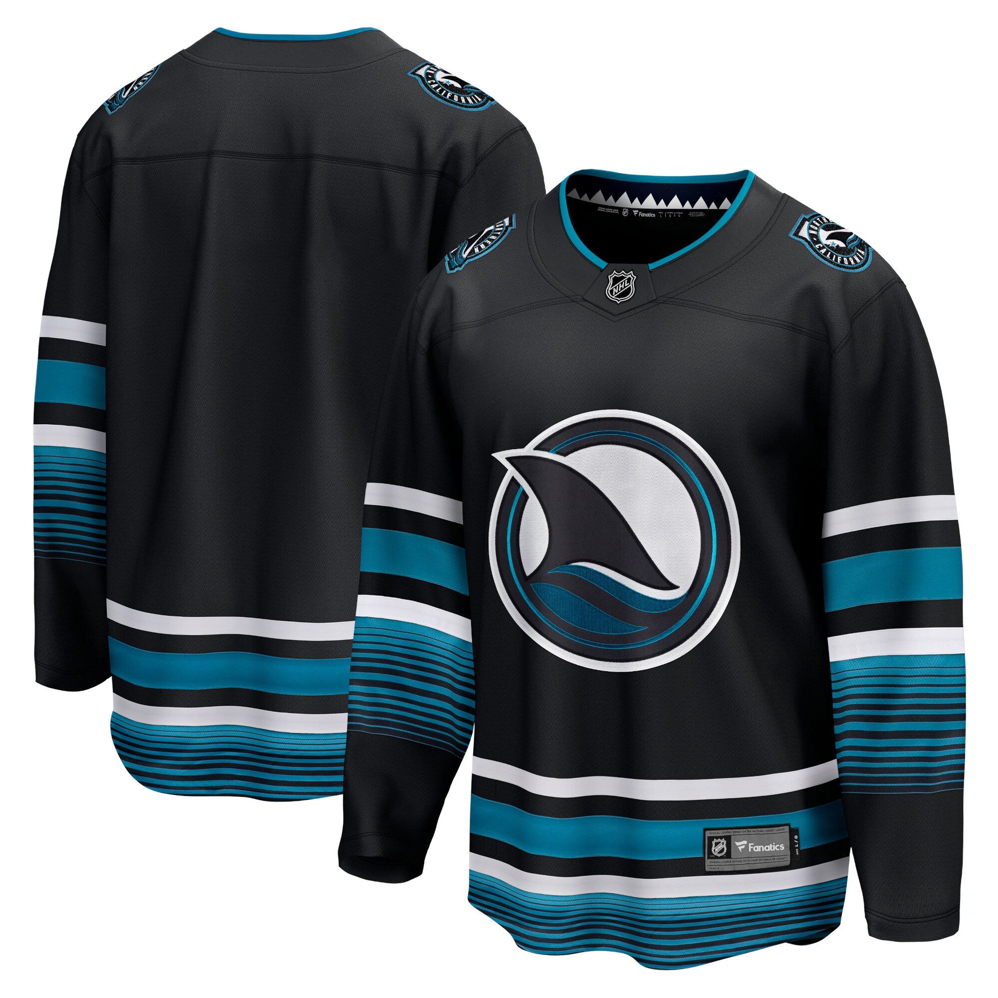 San Jose Sharks Fanatics Alternate Premier Breakaway Jersey - Black