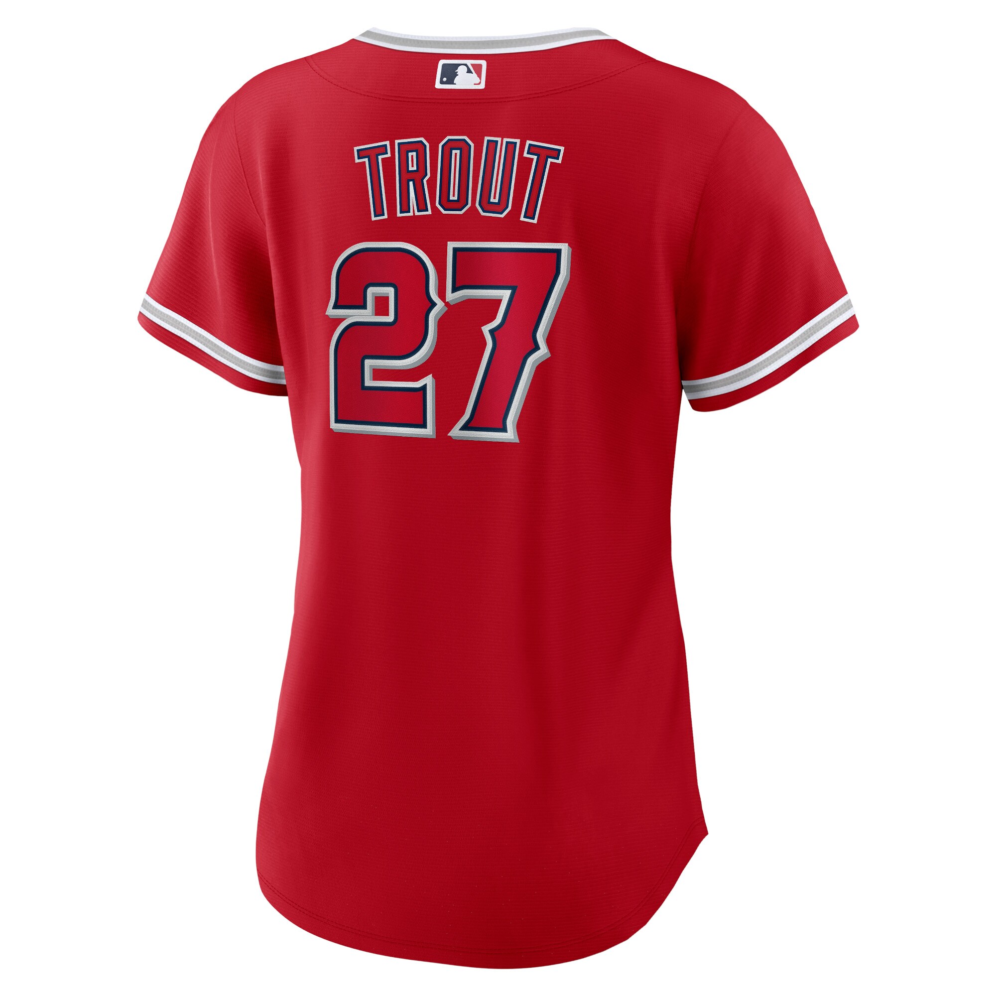 Mike Trout Los Angeles Angels  Women's Alternate Replica Player Jersey - Red