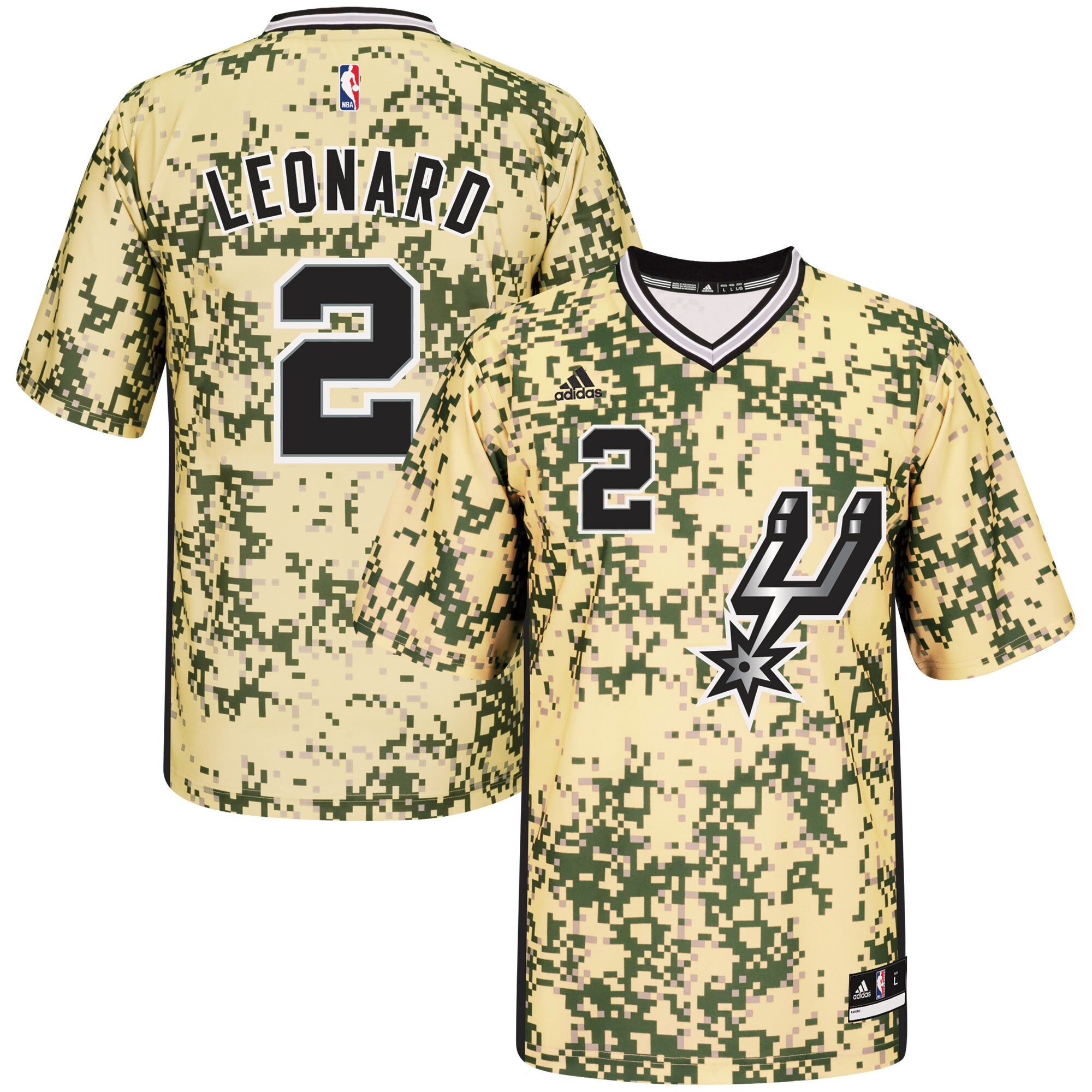 Kawhi Leonard San Antonio Spurs adidas Pride Replica Jersey - Camo