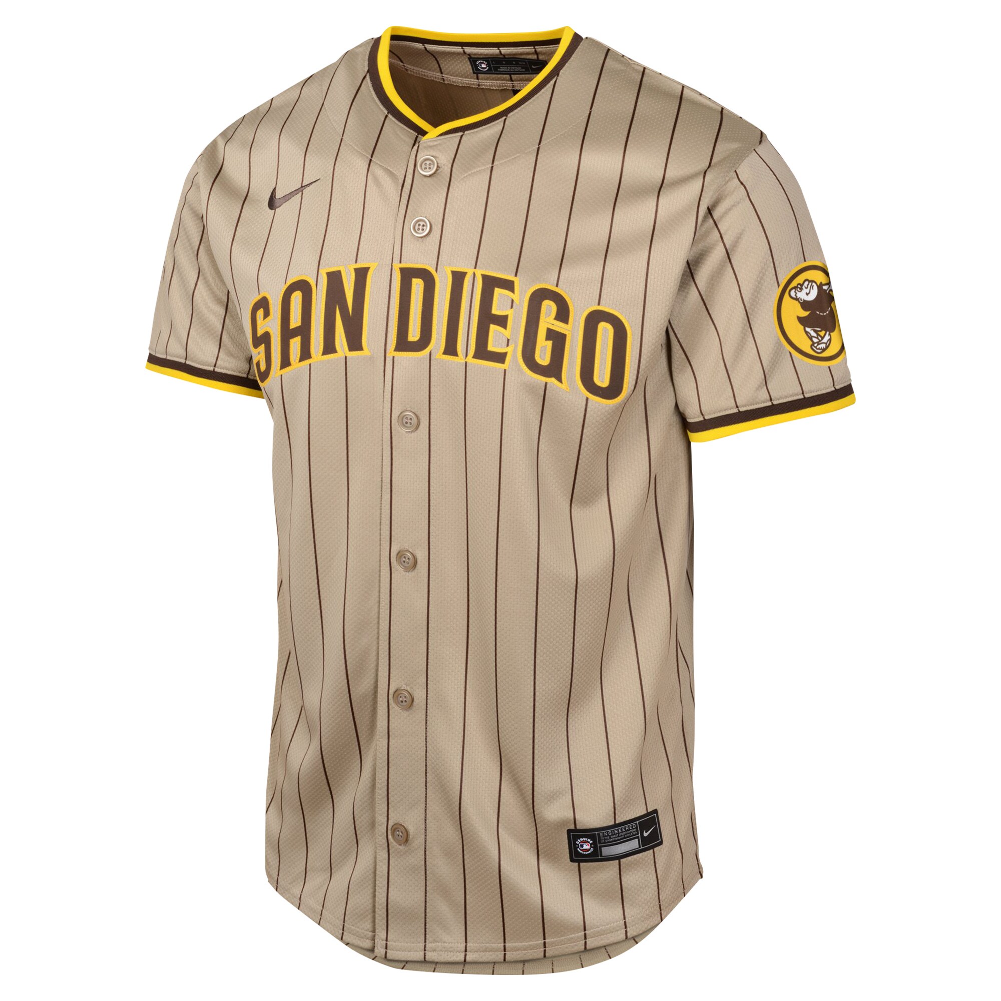 San Diego Padres  Youth Alternate Limited Jersey - Tan