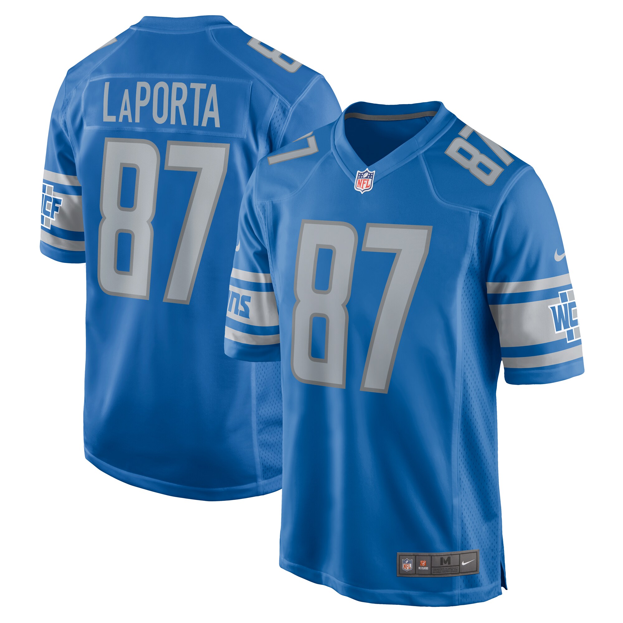 Sam LaPorta Detroit Lions  Team Game Jersey - Blue