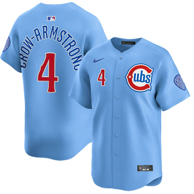 Pete Crow-Armstrong Chicago Cubs Youth Blues Alternate Limited Jersey