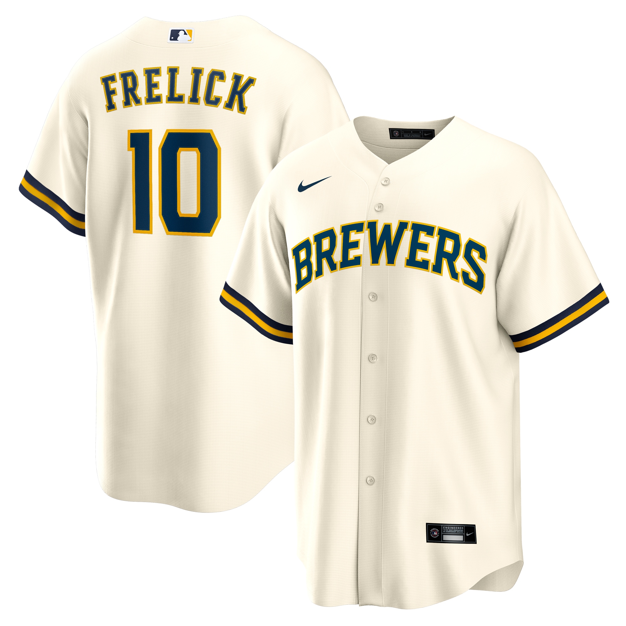 Sal Frelick Milwaukee Brewers  Home Replica Player Jersey - Cream