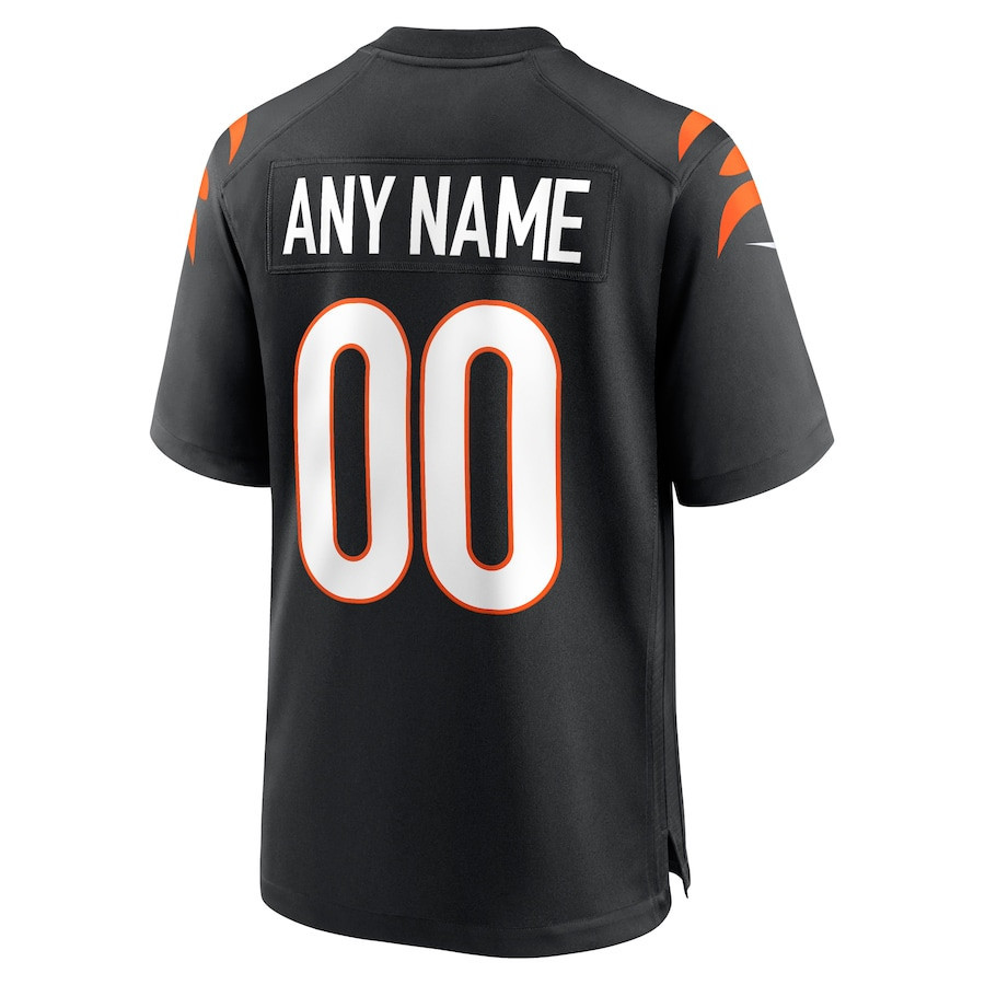 Cincinnati Bengals Super Bowl LVI Game Custom 00 Jersey - Black