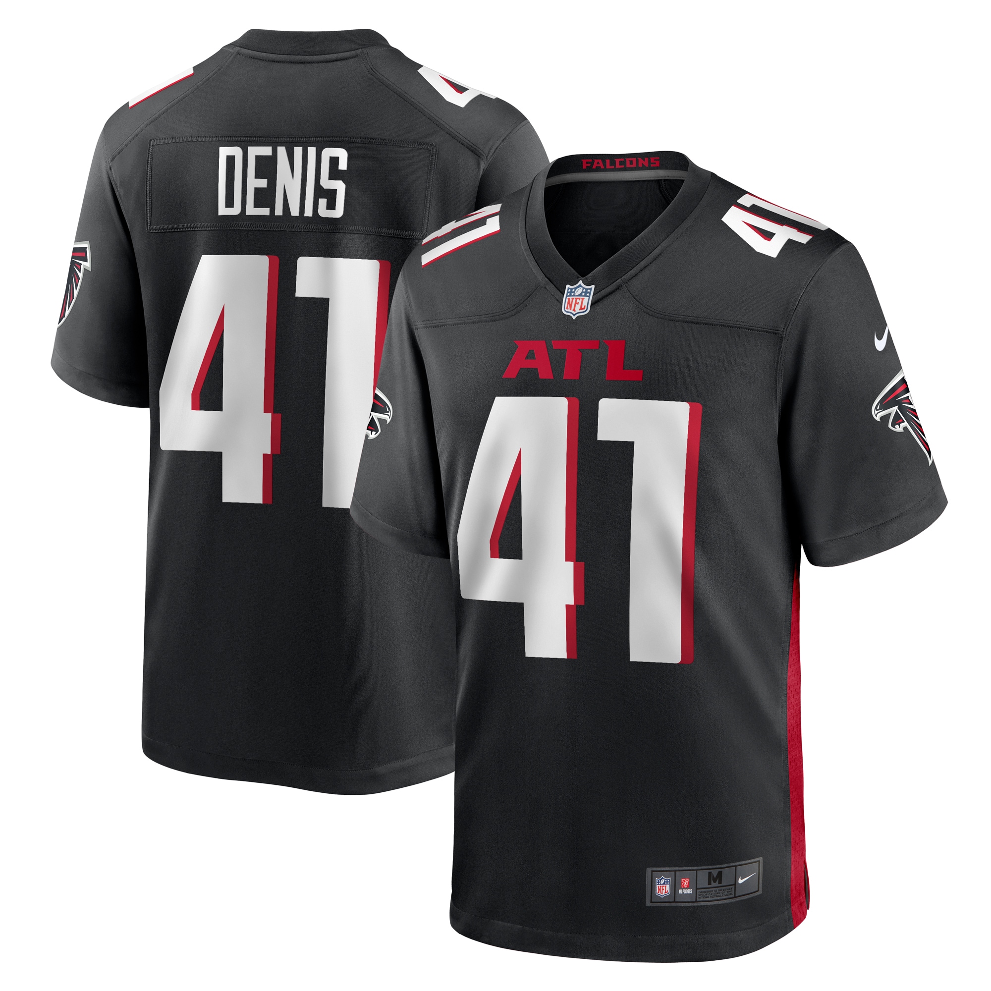 Lukas Denis Atlanta Falcons   Game Jersey -  Black