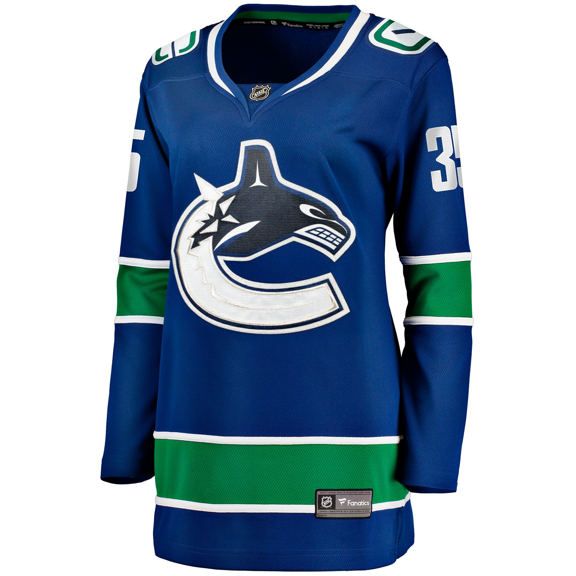 Thatcher Demko Vancouver Canucks Fanatics Women's Home Breakaway Jersey - Blue