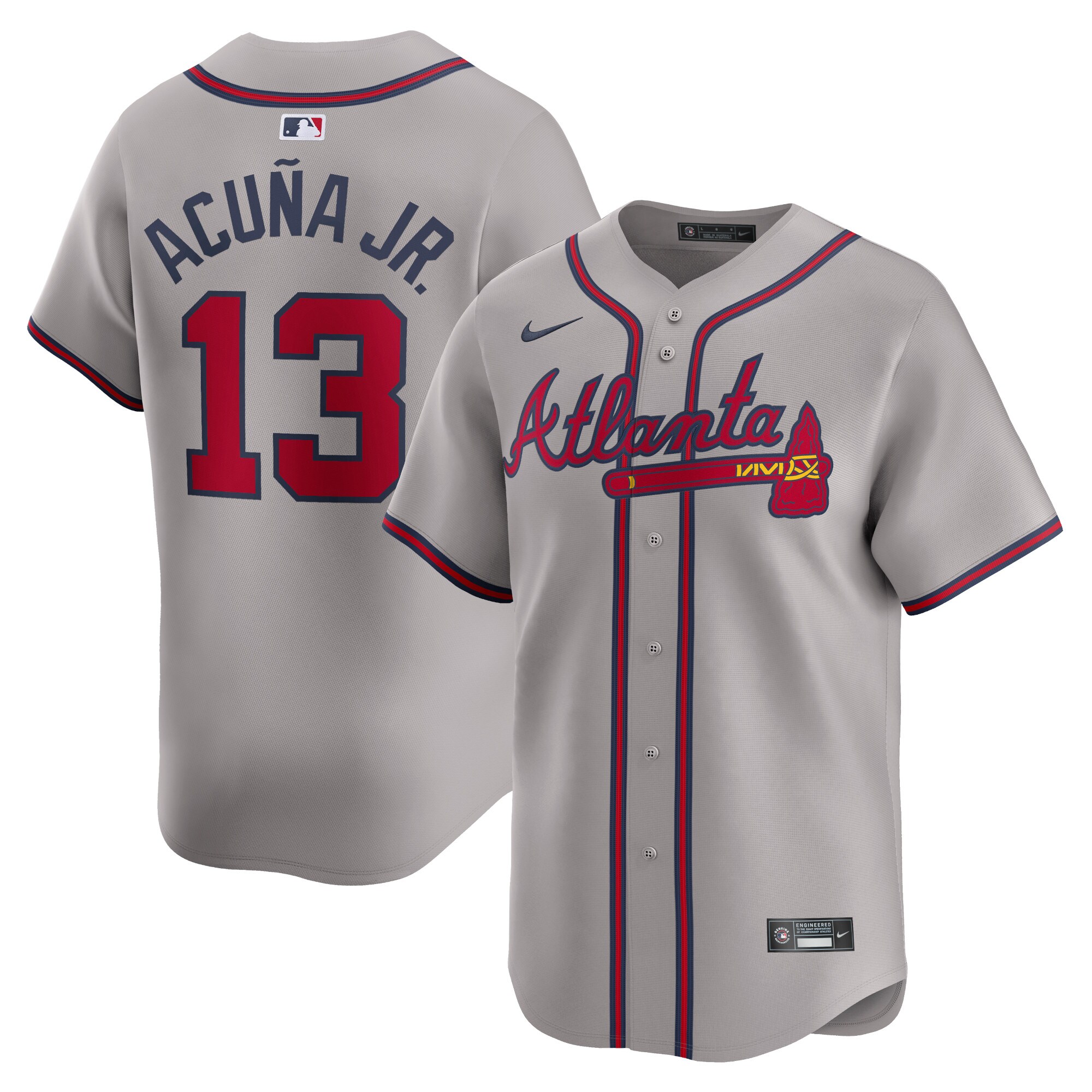 Ronald Acu\u00c3\u00b1a Jr. Atlanta Braves Away Limited Player Jersey - Gray