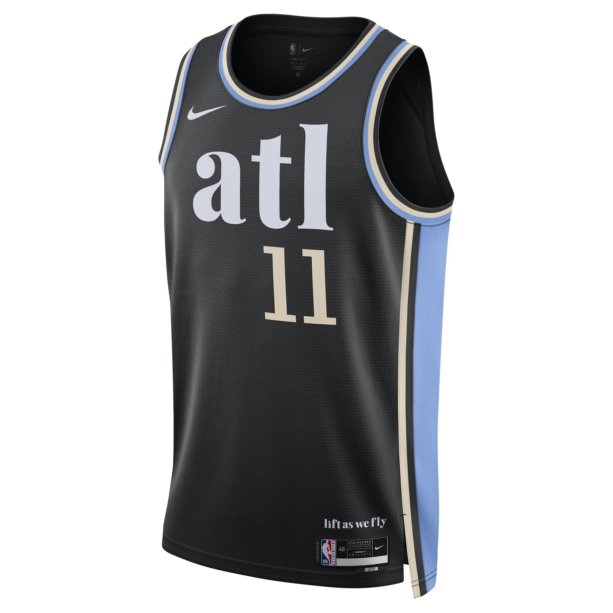 Trae Young Atlanta Hawks Unisex 2023\/24 Swingman Jersey - Black - City Edition