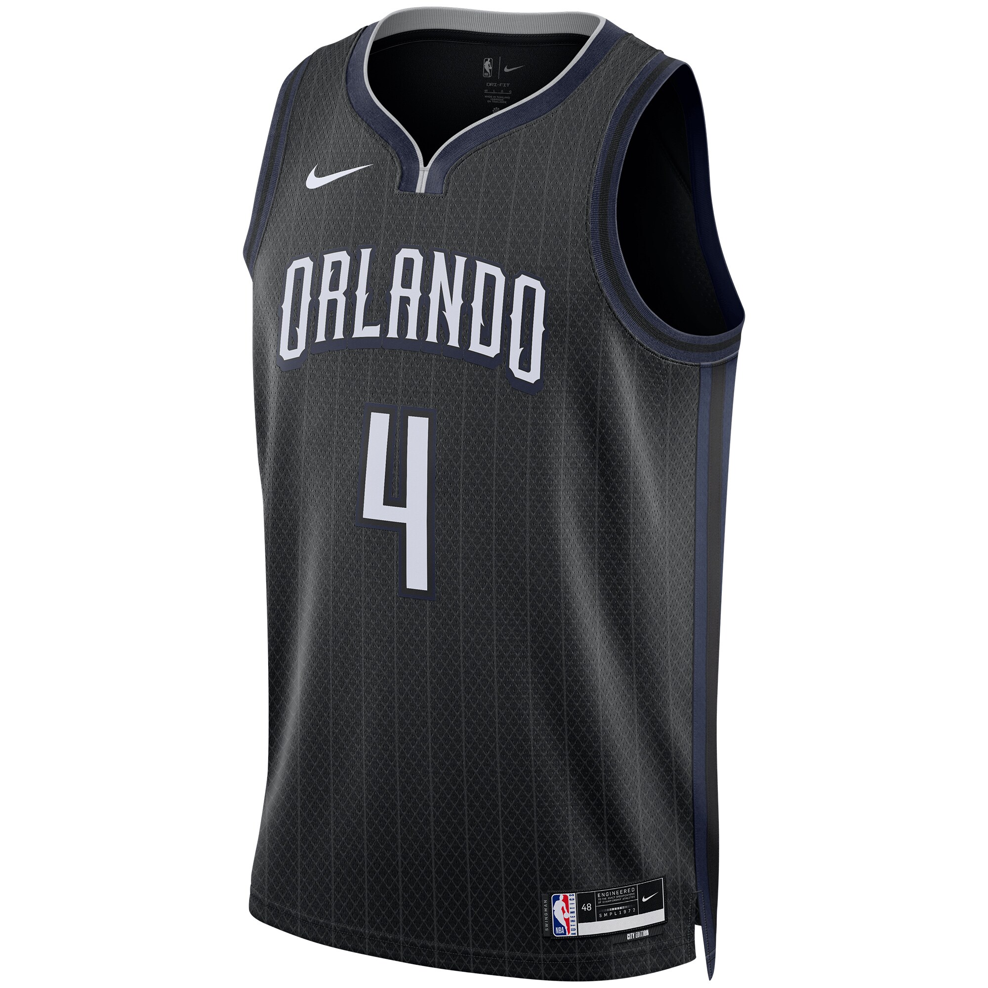 Jalen Suggs Orlando Magic Unisex 2022\/23 Swingman Jersey - City Edition - Black