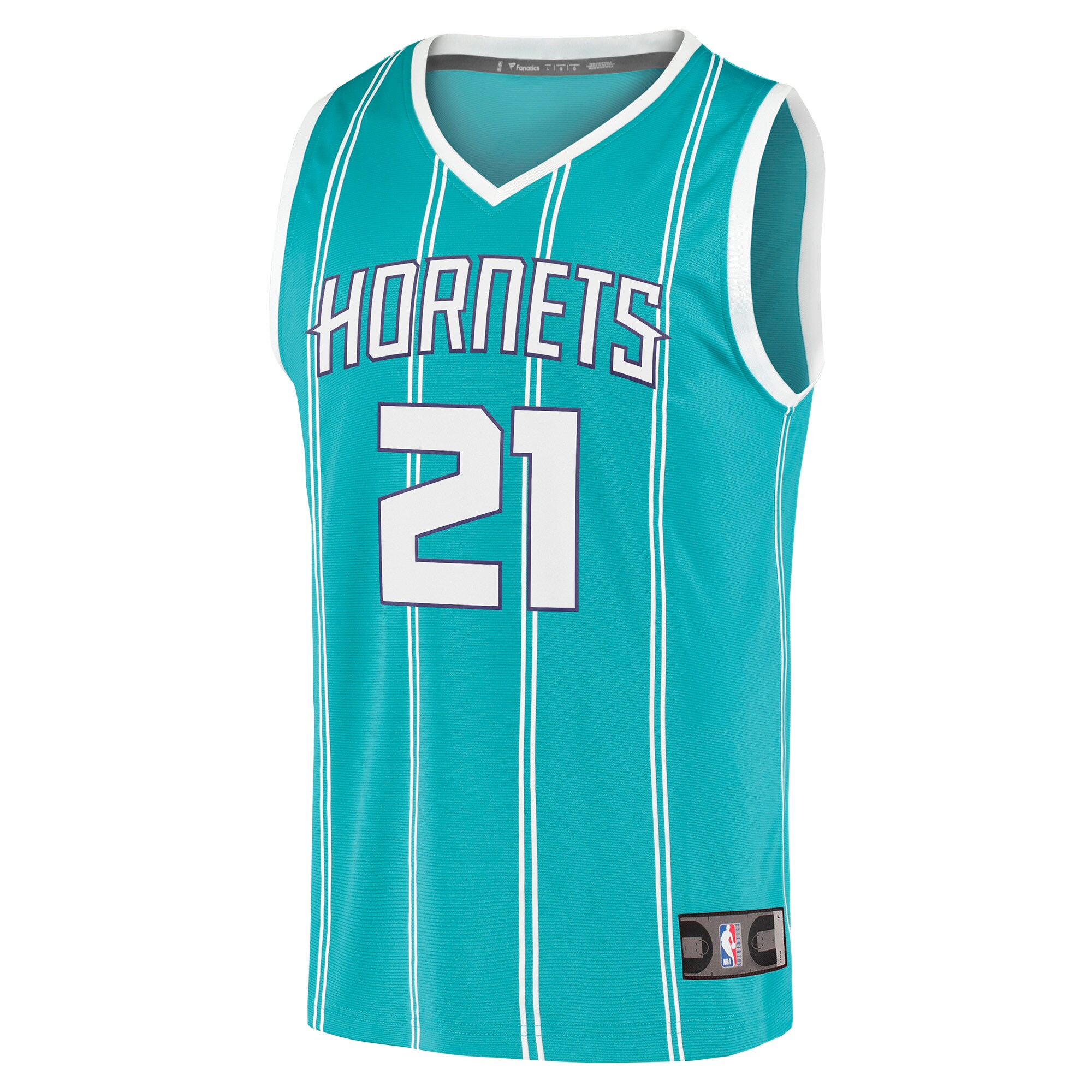 JT Thor Charlotte Hornets Fanatics Fast Break Replica Jersey - Icon Edition - Teal