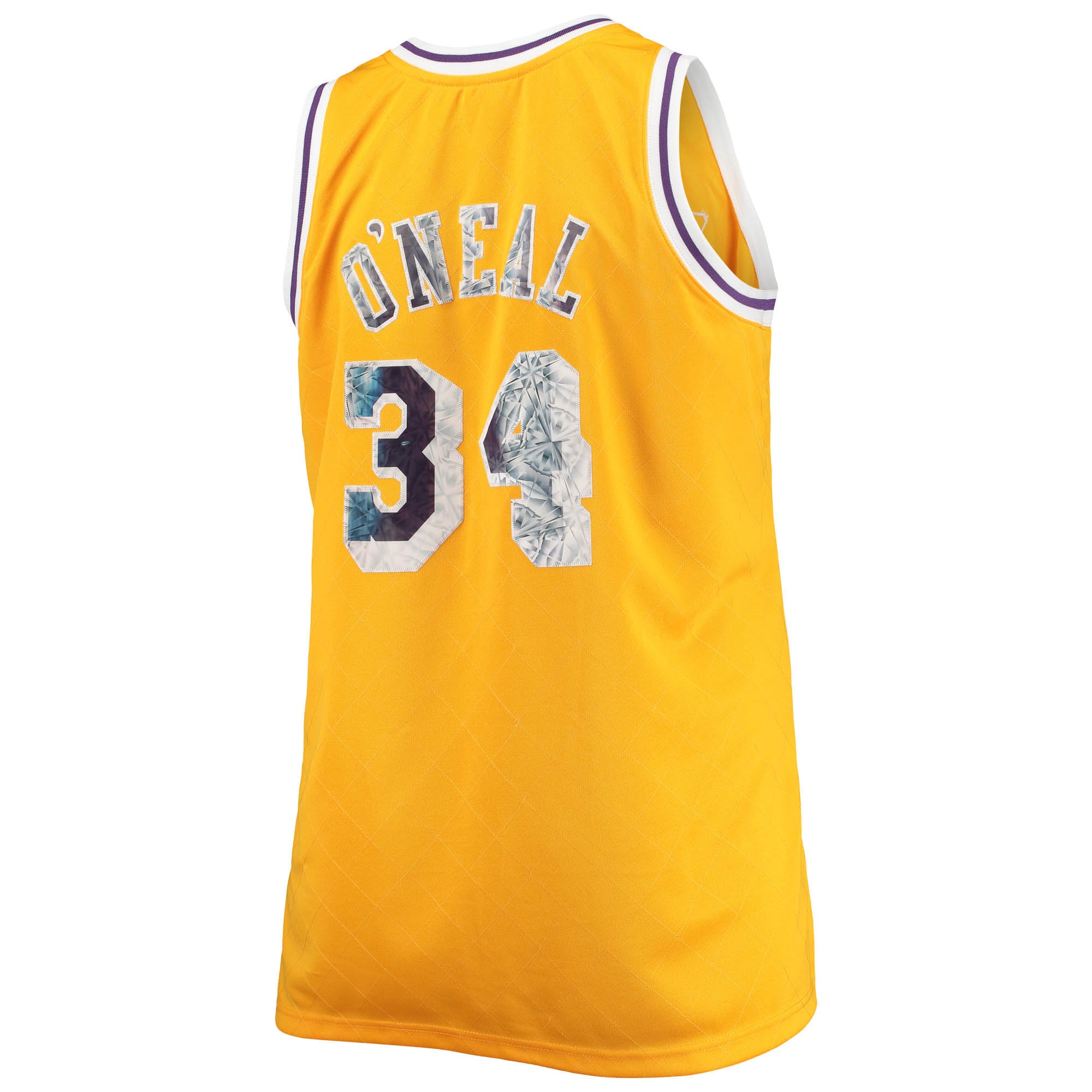 Shaquille O'Neal Los Angeles Lakers Mitchell & Ness Big & Tall 1996-97 NBA 75th Anniversary Diamond Swingman Jersey - Gold