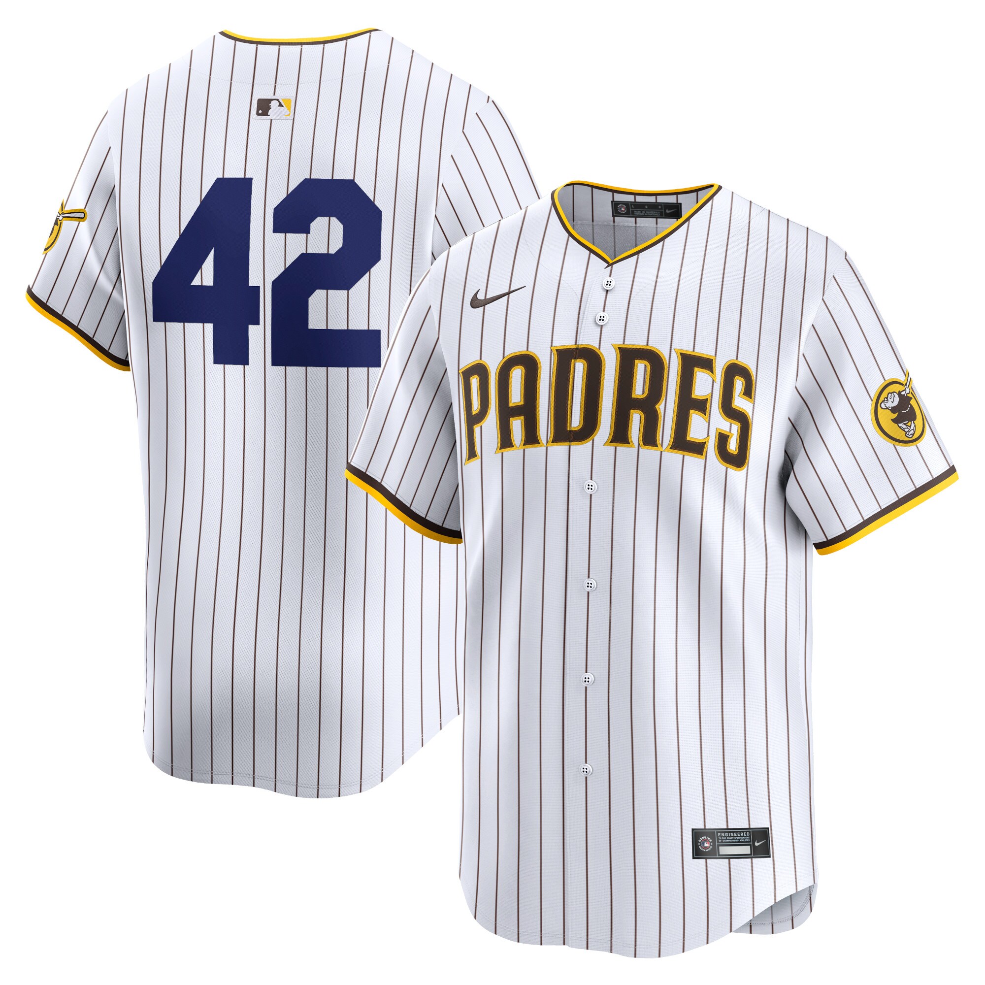 San Diego Padres  2024 Jackie Robinson Day Home Limited Jersey White