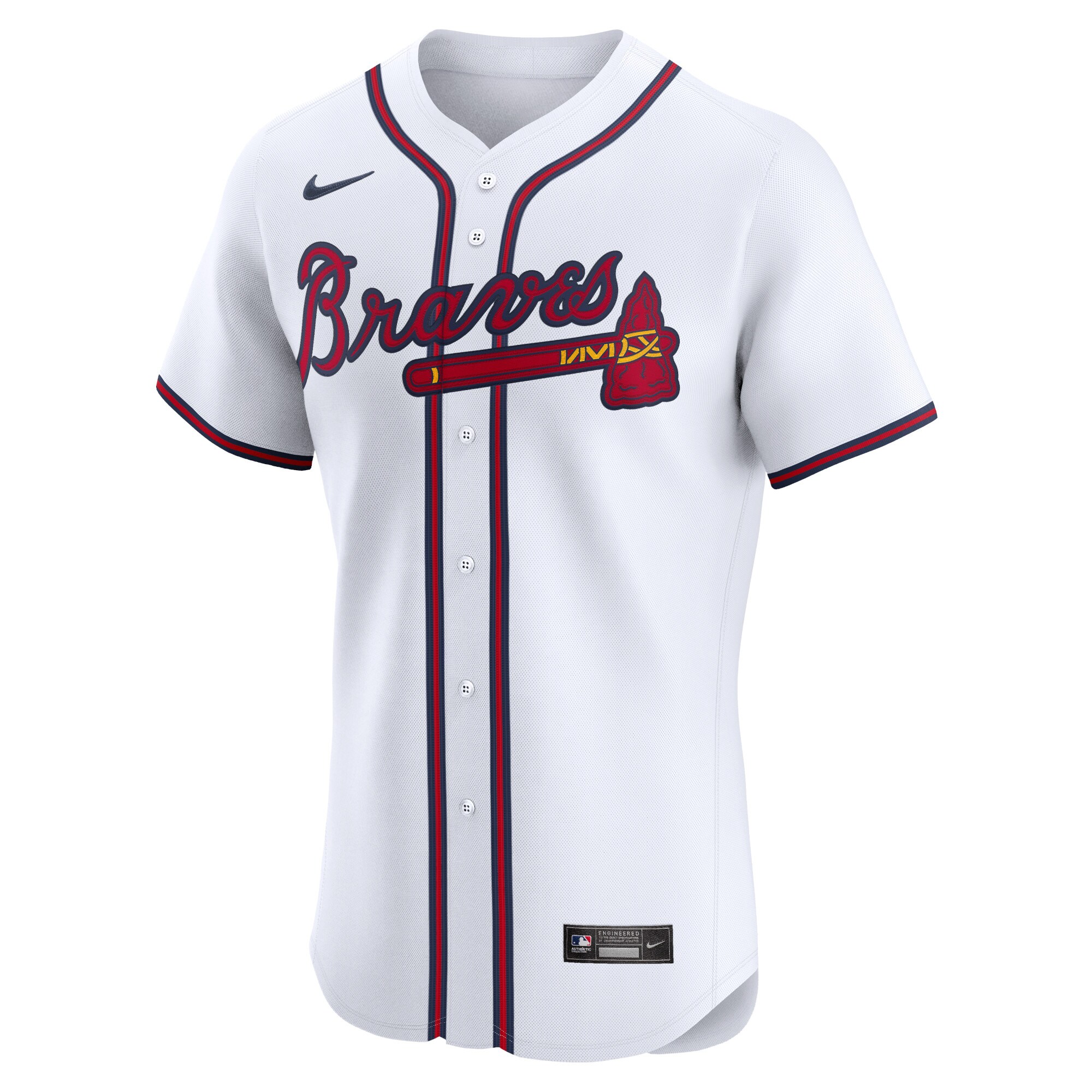 Joe Jimenez Atlanta Braves  Home Elite Player Jersey - White