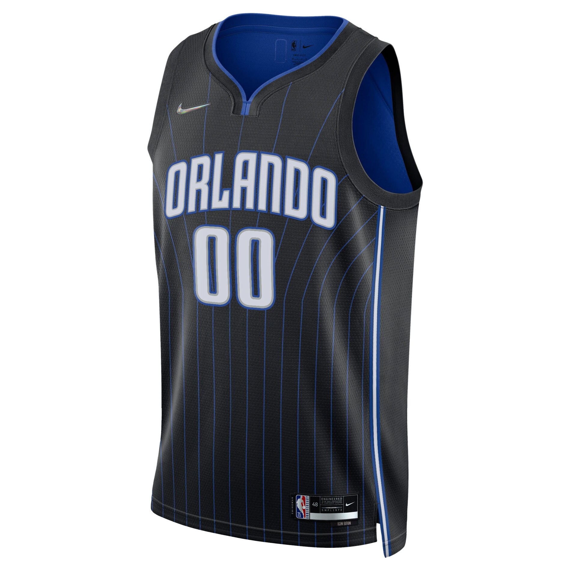 Orlando Magic 2021\/22 Diamond Swingman Custom Jersey - Icon Edition - Black
