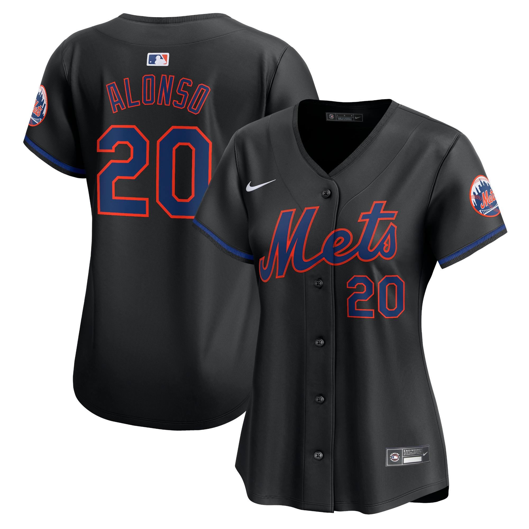 Pete Alonso New York Mets Women's Alternate Limited Player Jersey Black