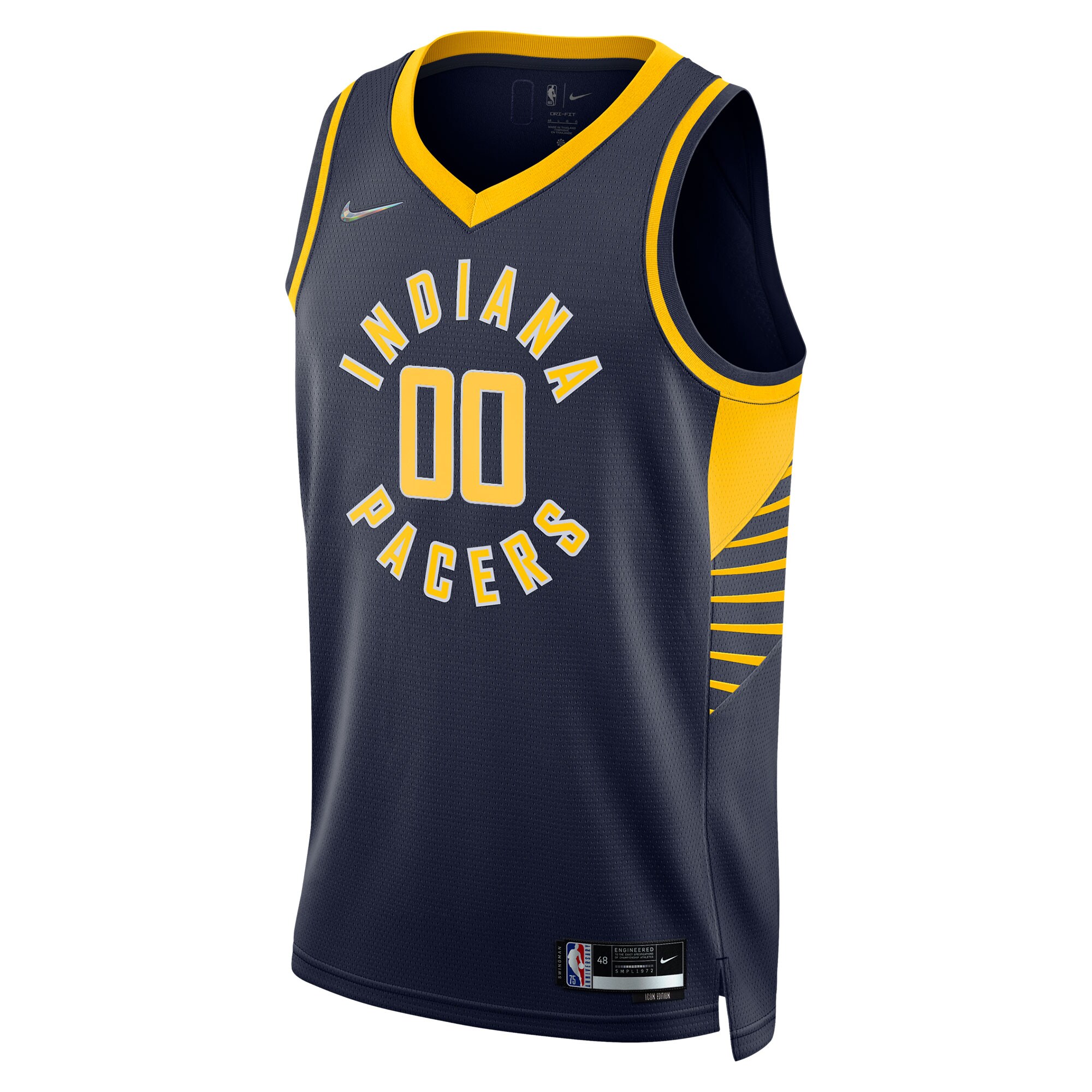 Indiana Pacers 2021\/22 Diamond Swingman Custom Jersey - Icon Edition - Navy