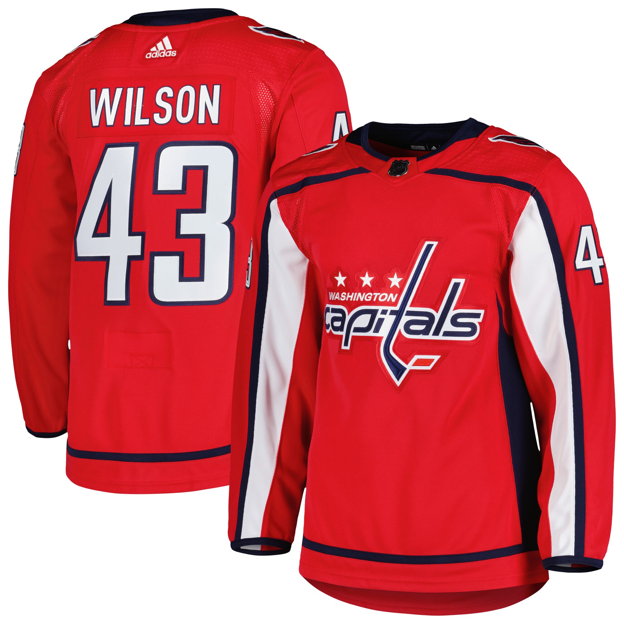 Tom Wilson Washington Capitals adidas Primegreen Authentic Player Jersey - Red
