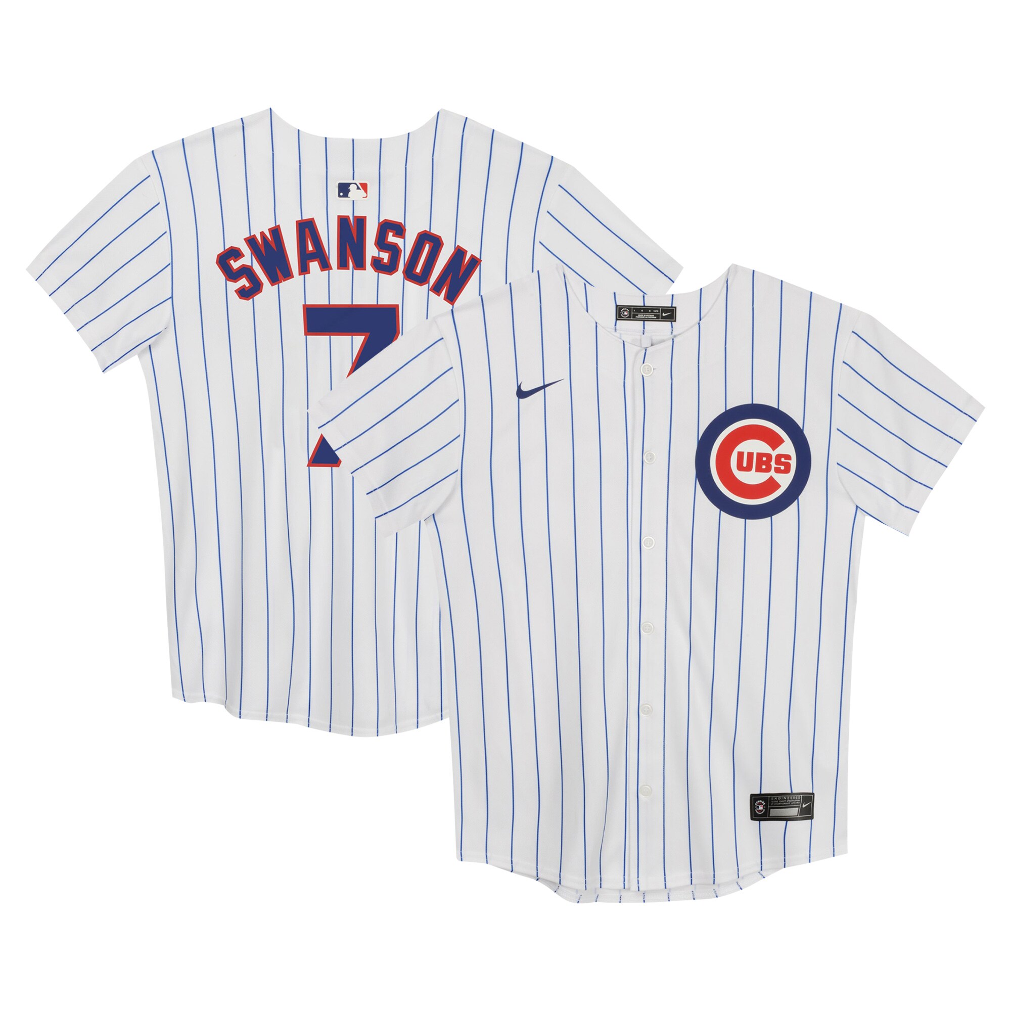 Dansby Swanson Chicago Cubs  Preschool Home Game Jersey - White