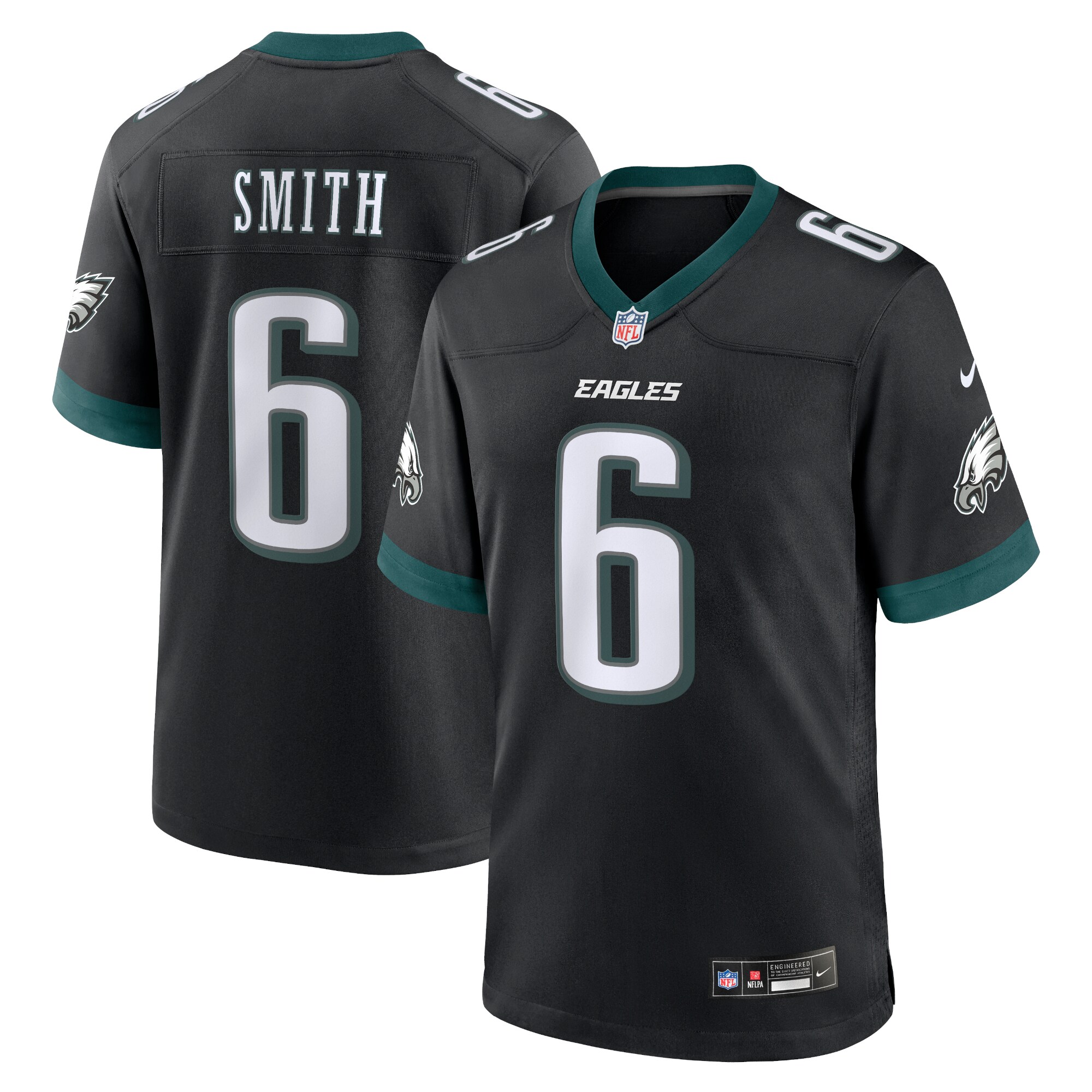DeVonta Smith Philadelphia Eagles  Alternate Game Jersey - Black