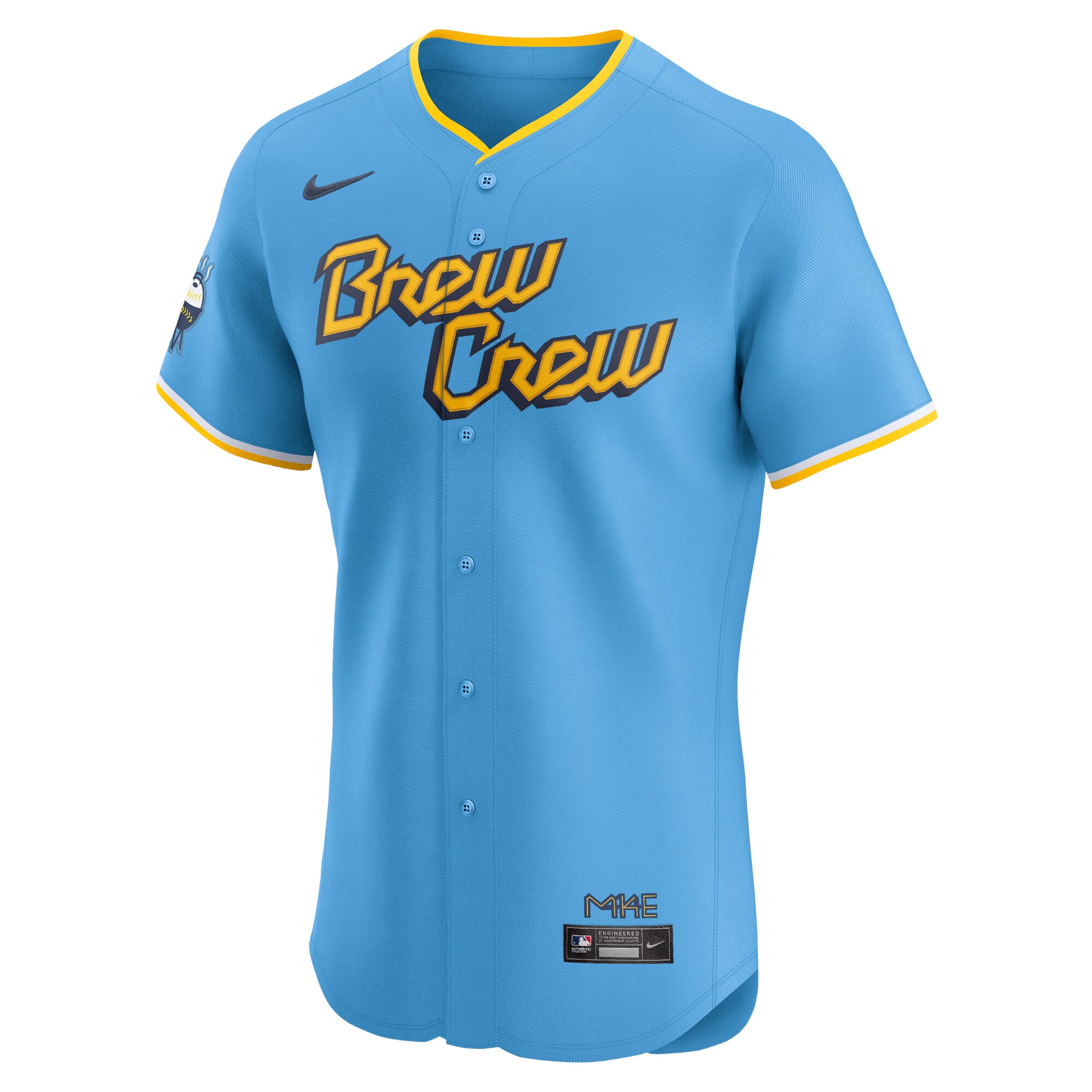 Milwaukee Brewers  City Connect Elite Jersey - Powder Blue