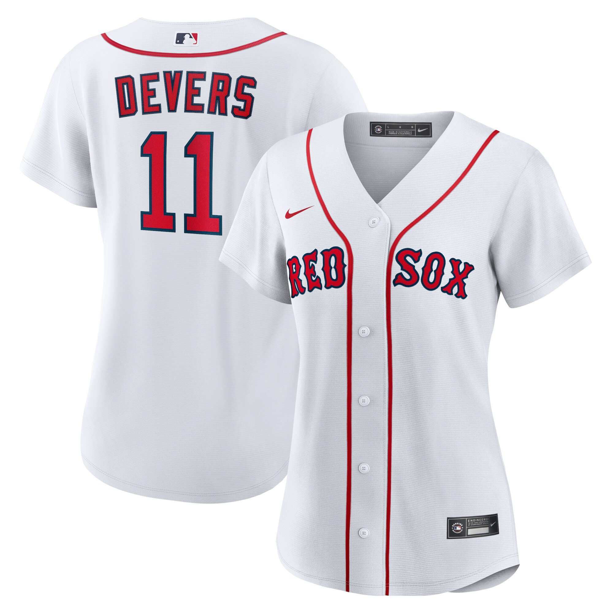 Rafael Devers Boston Red Sox Women's Home Replica Player Jersey - White