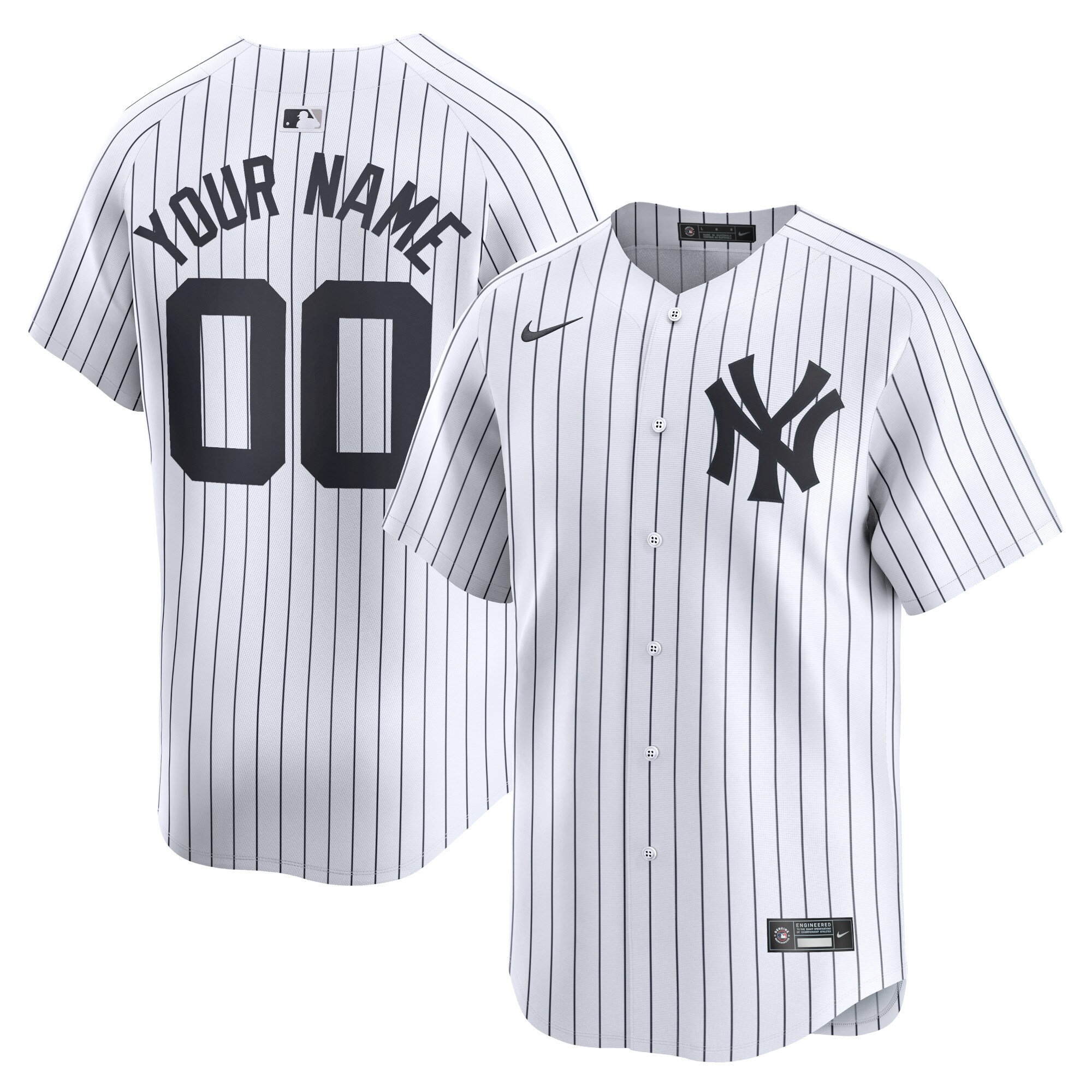 New York Yankees  Youth Home Limited Custom Jersey - White