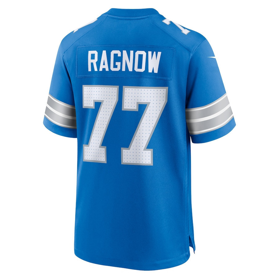 Frank Ragnow #77 Detroit Lions Super Bowl LIX Jersey - Men's - Blue