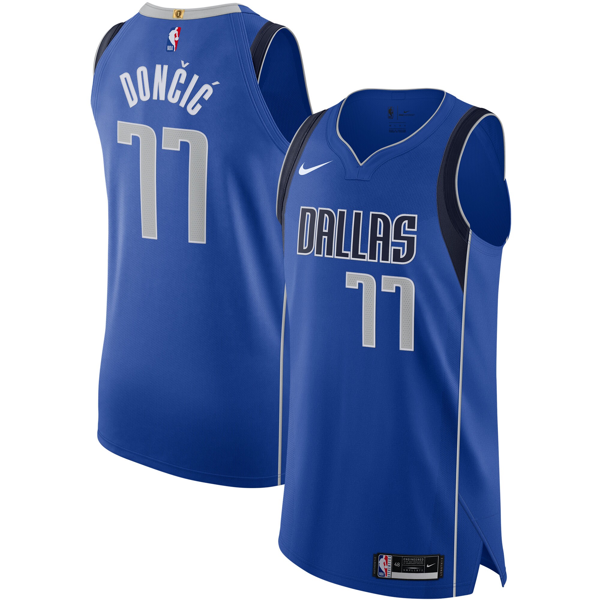 Luka Don\u00c4\u008di\u00c4\u2021 Dallas Mavericks Authentic Jersey - Icon Edition - Blue