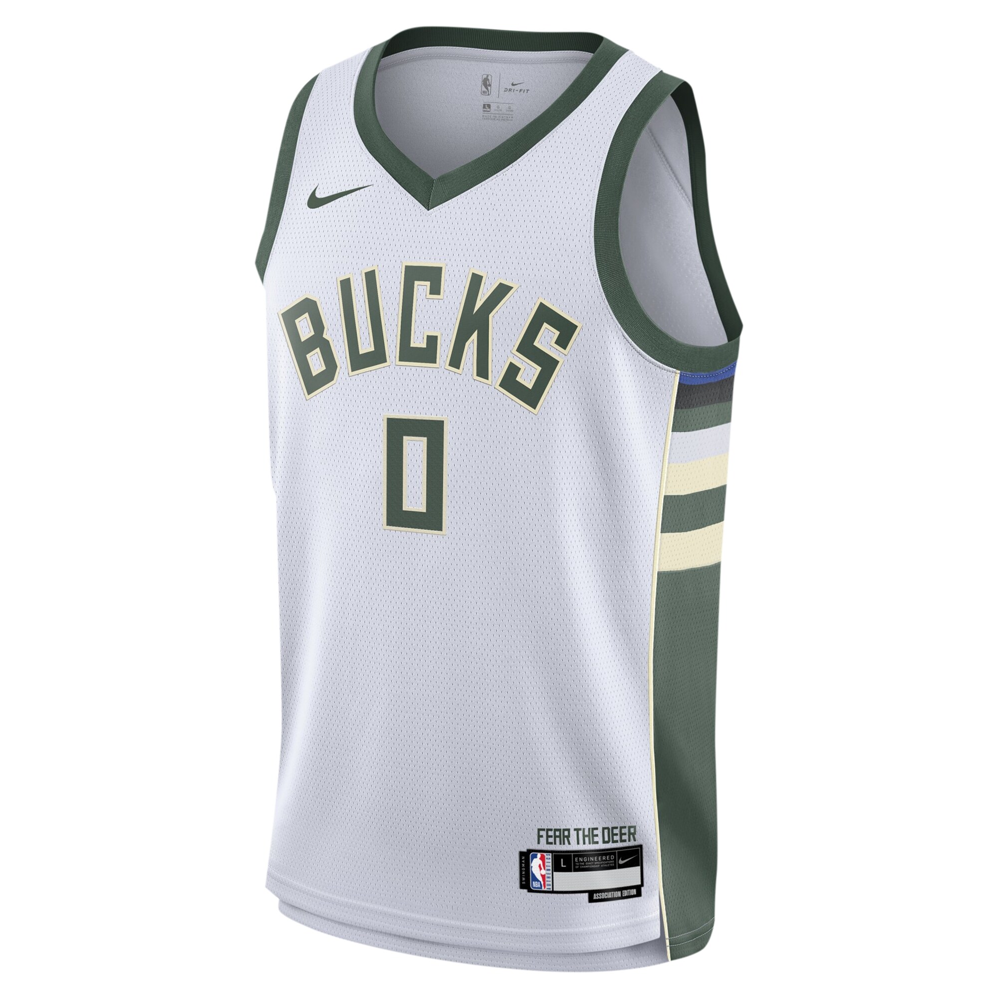 Damian Lillard Milwaukee Bucks Youth Swingman Jersey - Association Edition - White