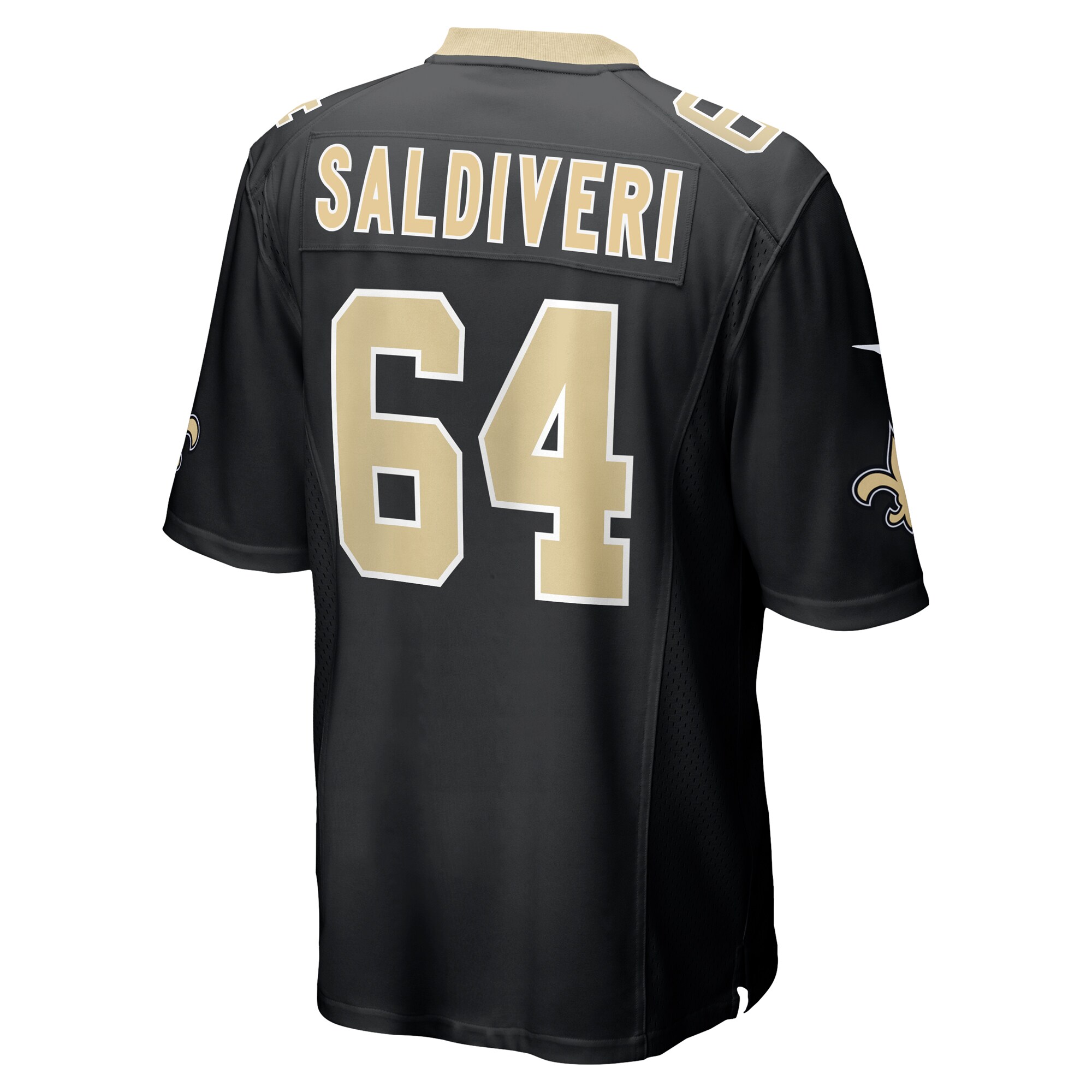 Nick Saldiveri New Orleans Saints  Team Game Jersey -  Black