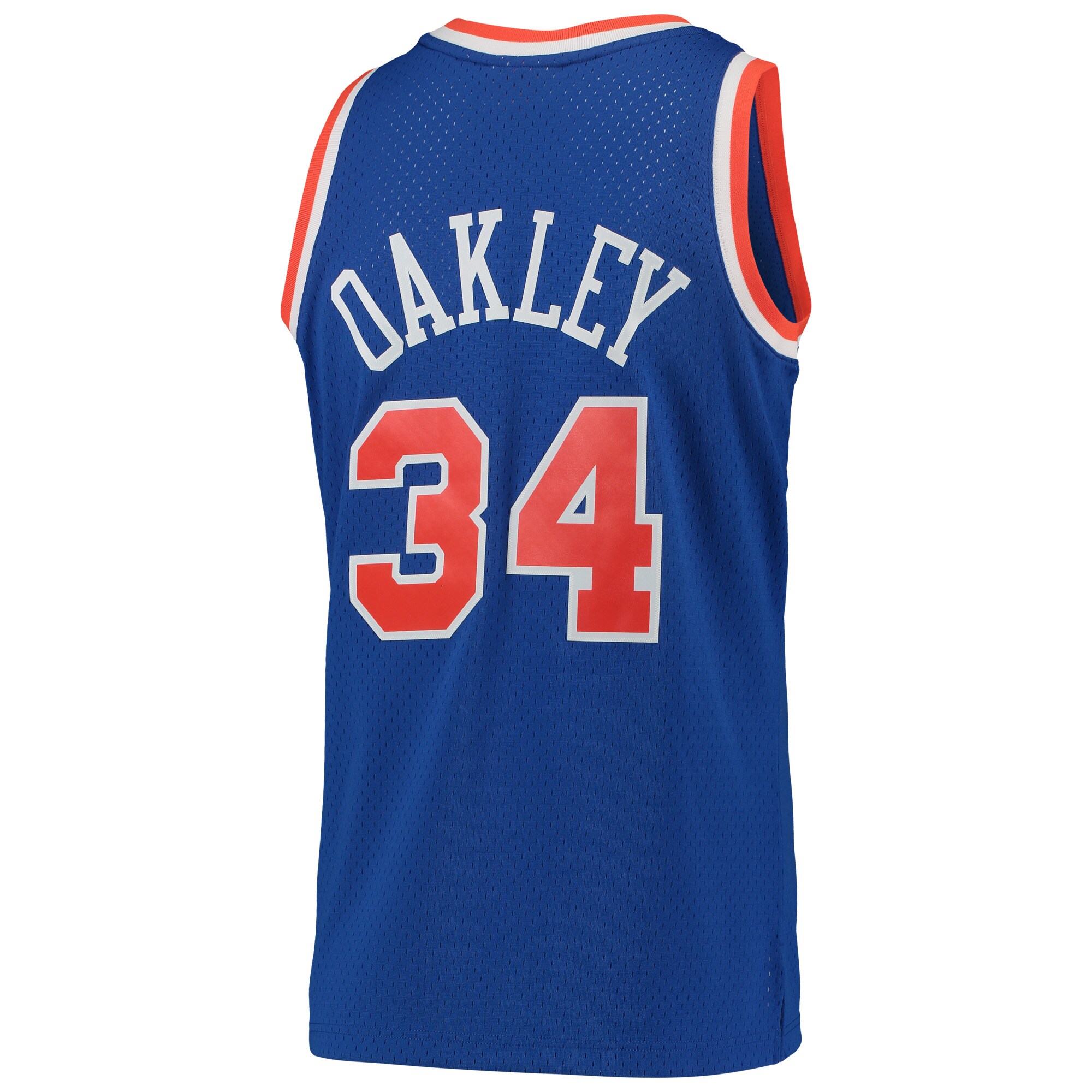 Charles Oakley New York Knicks Mitchell & Ness Hardwood Classics Swingman Jersey - Blue