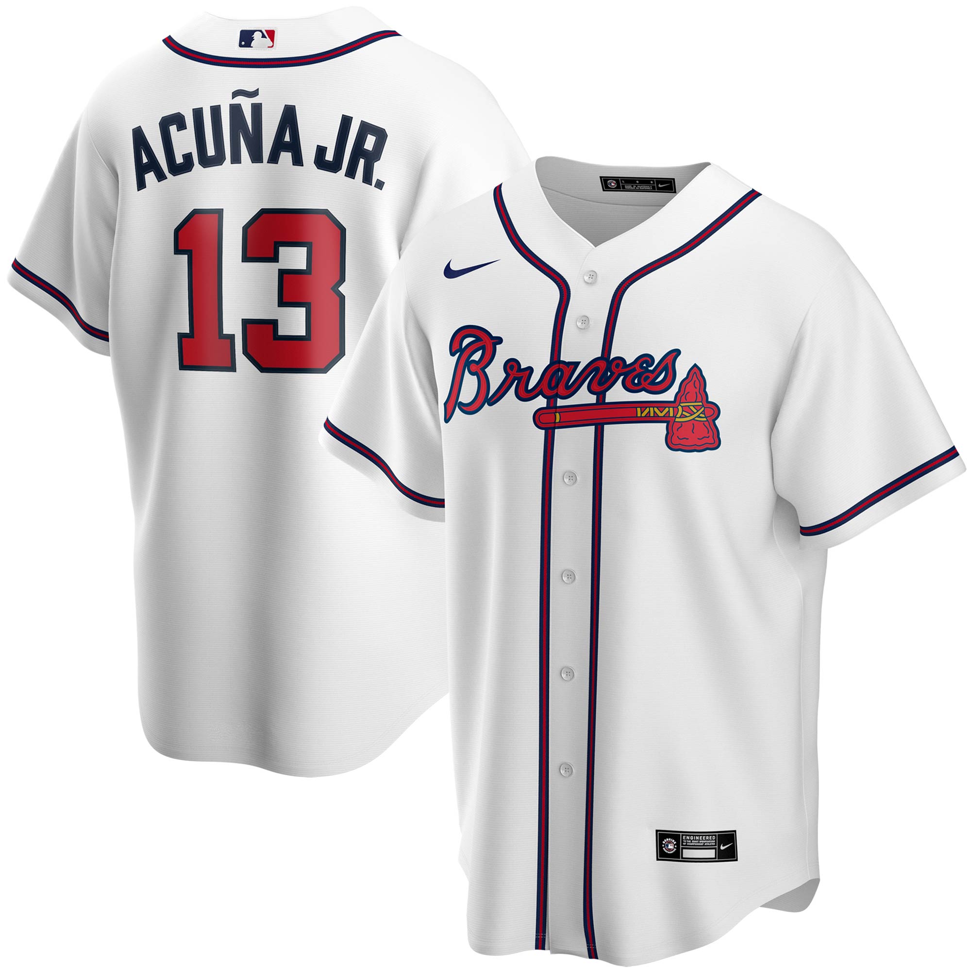 Ronald Acu\u00c3\u00b1a Jr. Atlanta Braves Youth Alternate Replica Player Jersey - White