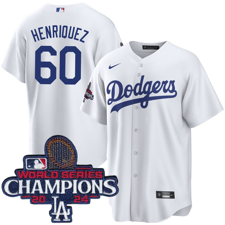 Edgardo Henriquez Los Angeles Dodgers Home World Series Champions Jersey